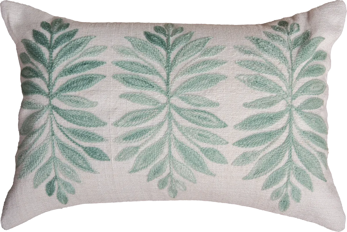 Floris Green Indoor/Outdoor Accent Pillow