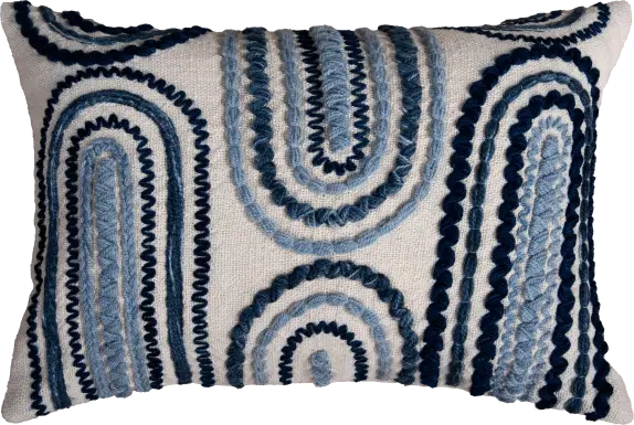 Drumm Blue Indoor/Outdoor Accent Pillow