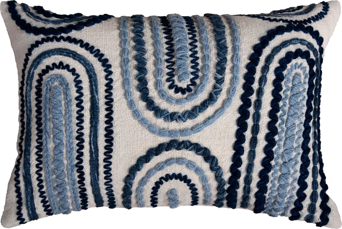 Drumm Blue Indoor/Outdoor Accent Pillow