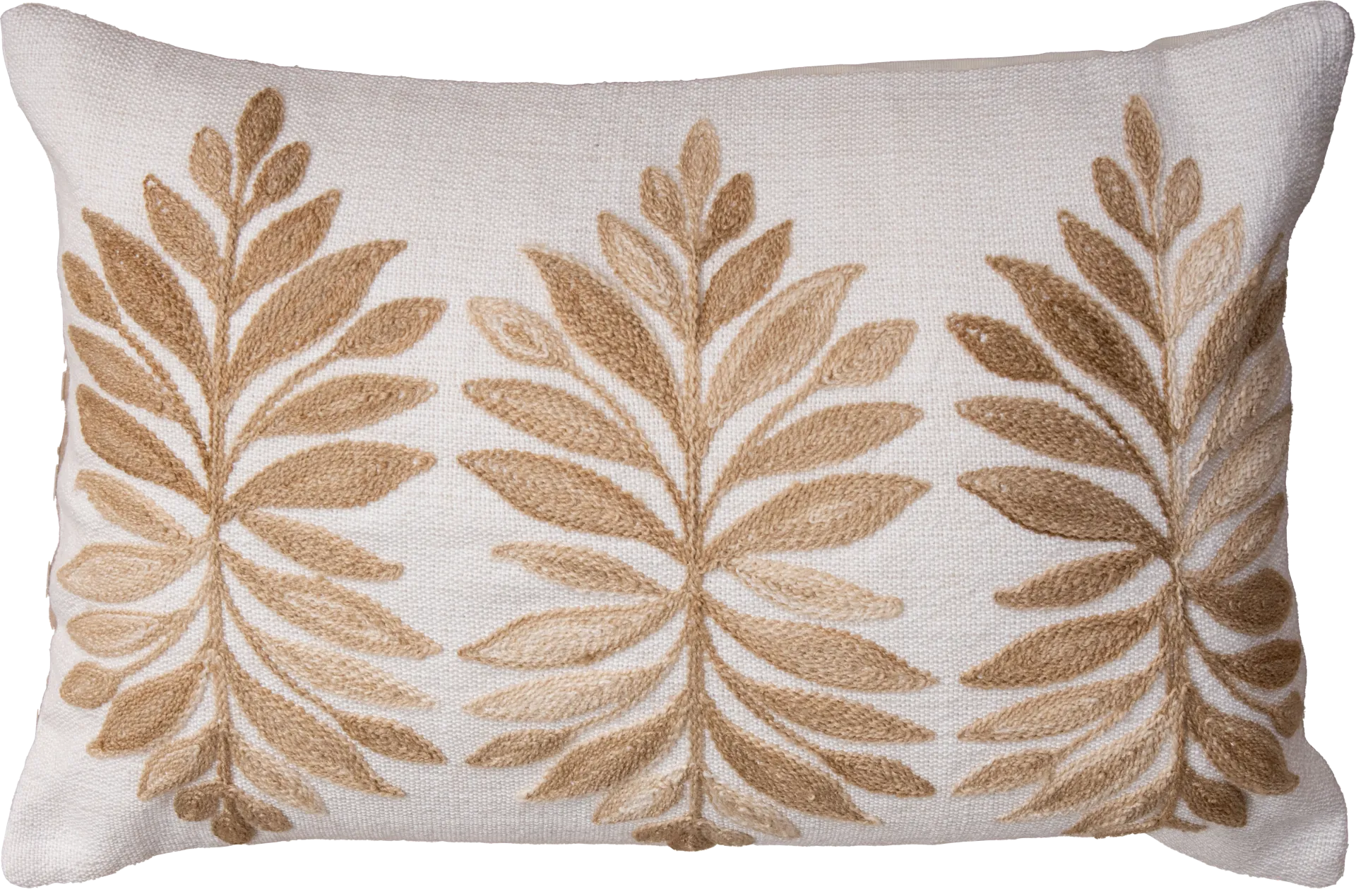 Floris Tan Indoor/Outdoor Accent Pillow - Image 1