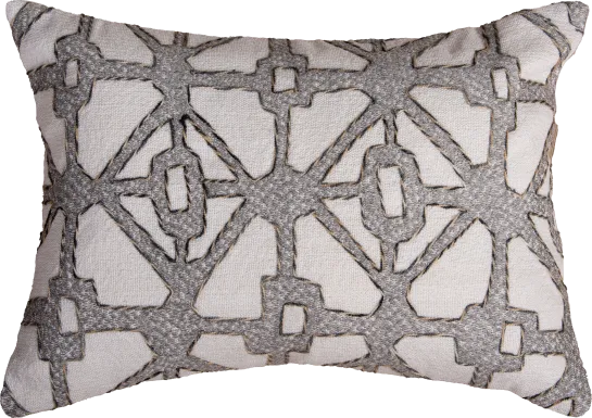 Valbe Gray Indoor/Outdoor Accent Pillow