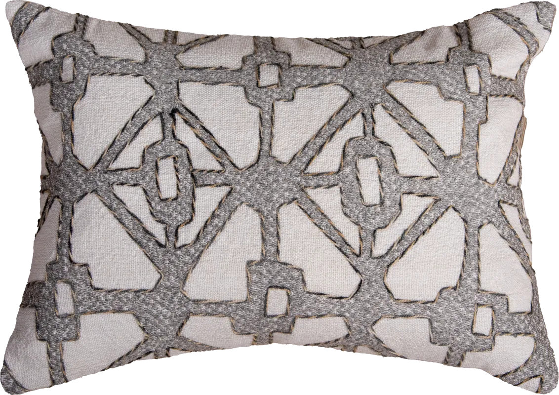 Valbe Gray Indoor/Outdoor Accent Pillow