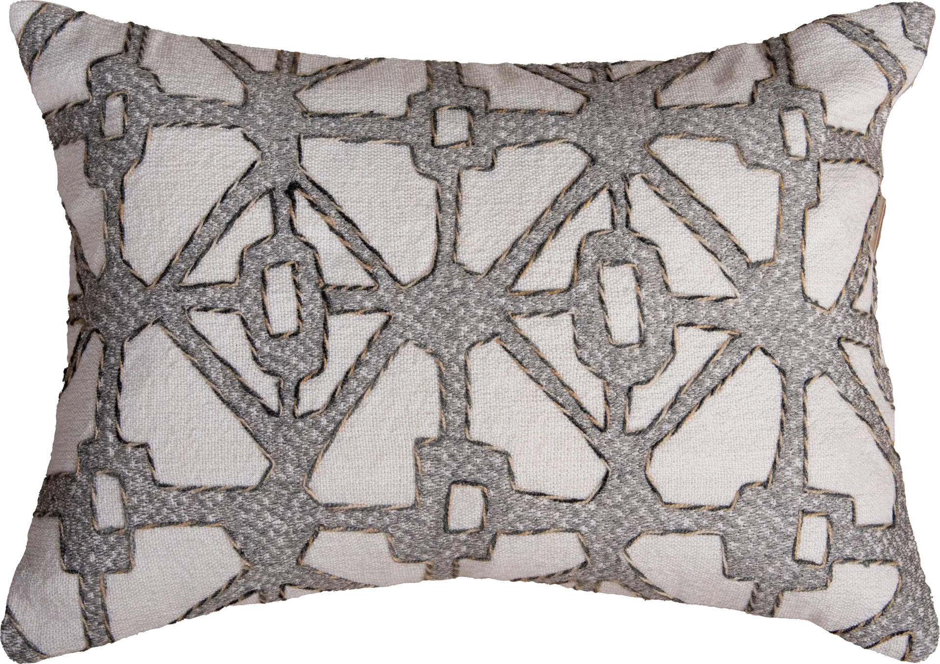Valbe Gray Indoor/Outdoor Accent Pillow