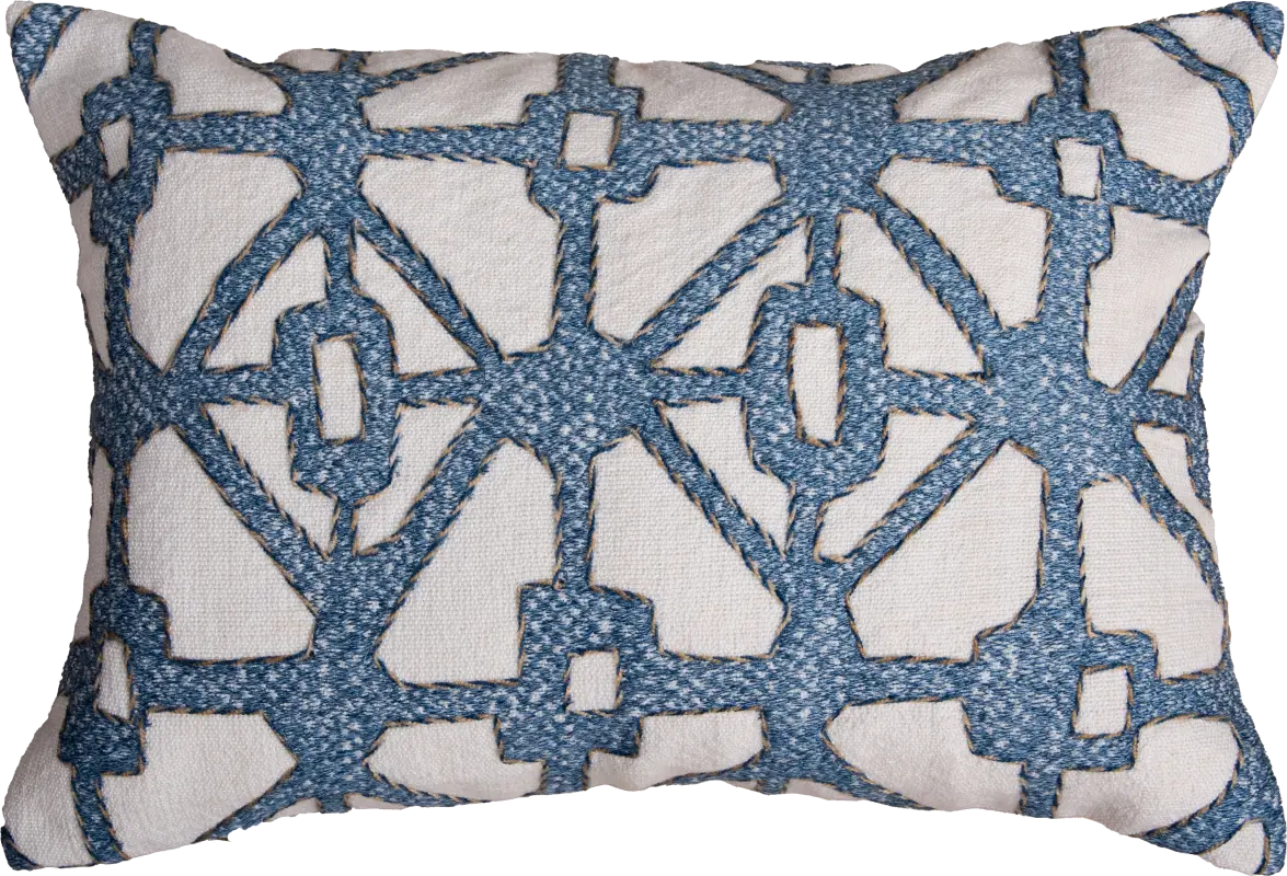 Valbe Blue Indoor/Outdoor Accent Pillow