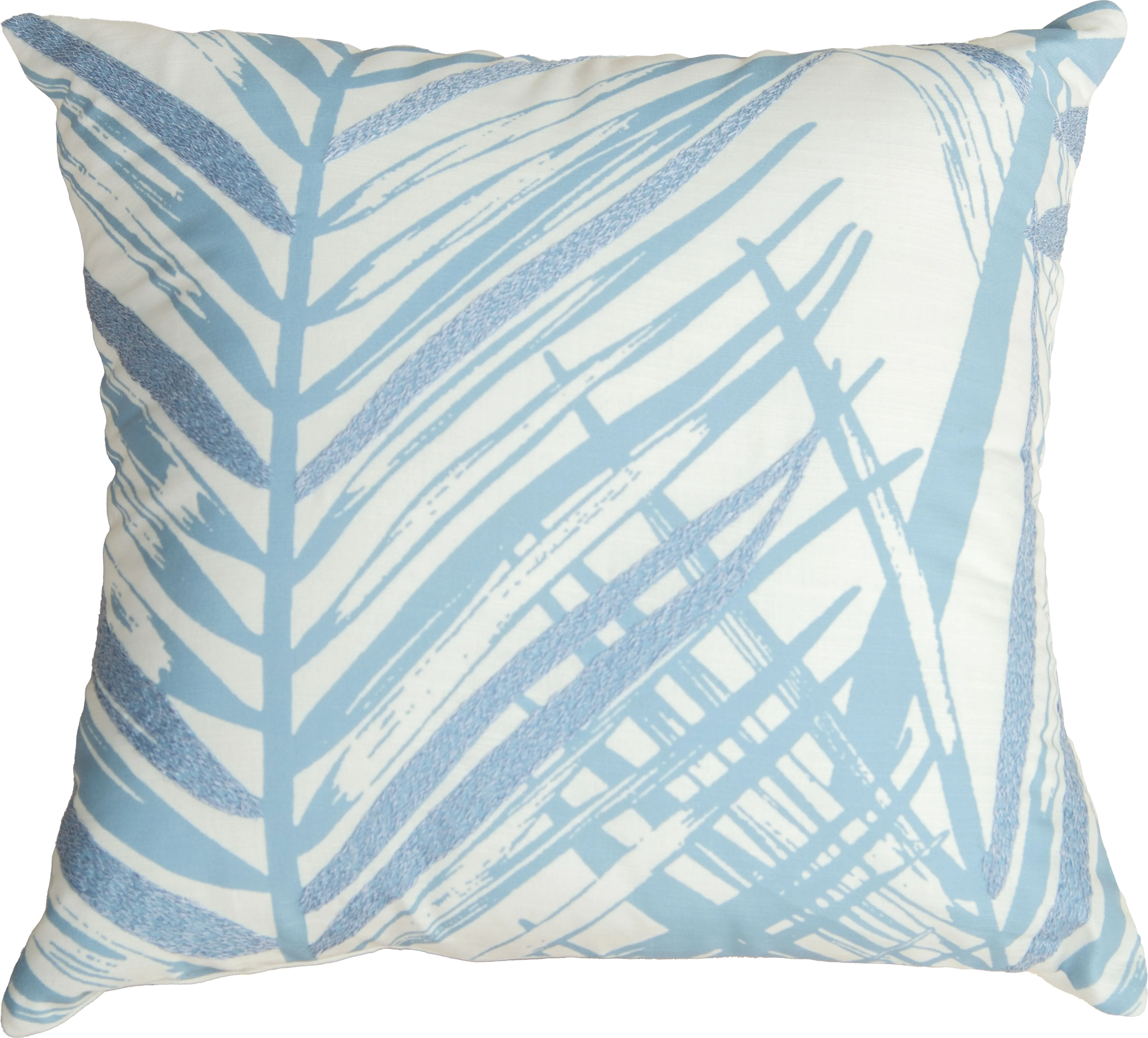 Palmus Blue Indoor/Outdoor Accent Pillow - Thumbnail - Image 1