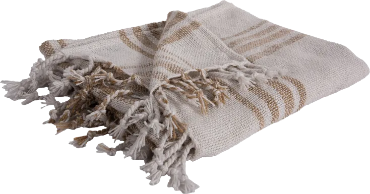 Eeva Natural Indoor/Outdoor Throw Blanket