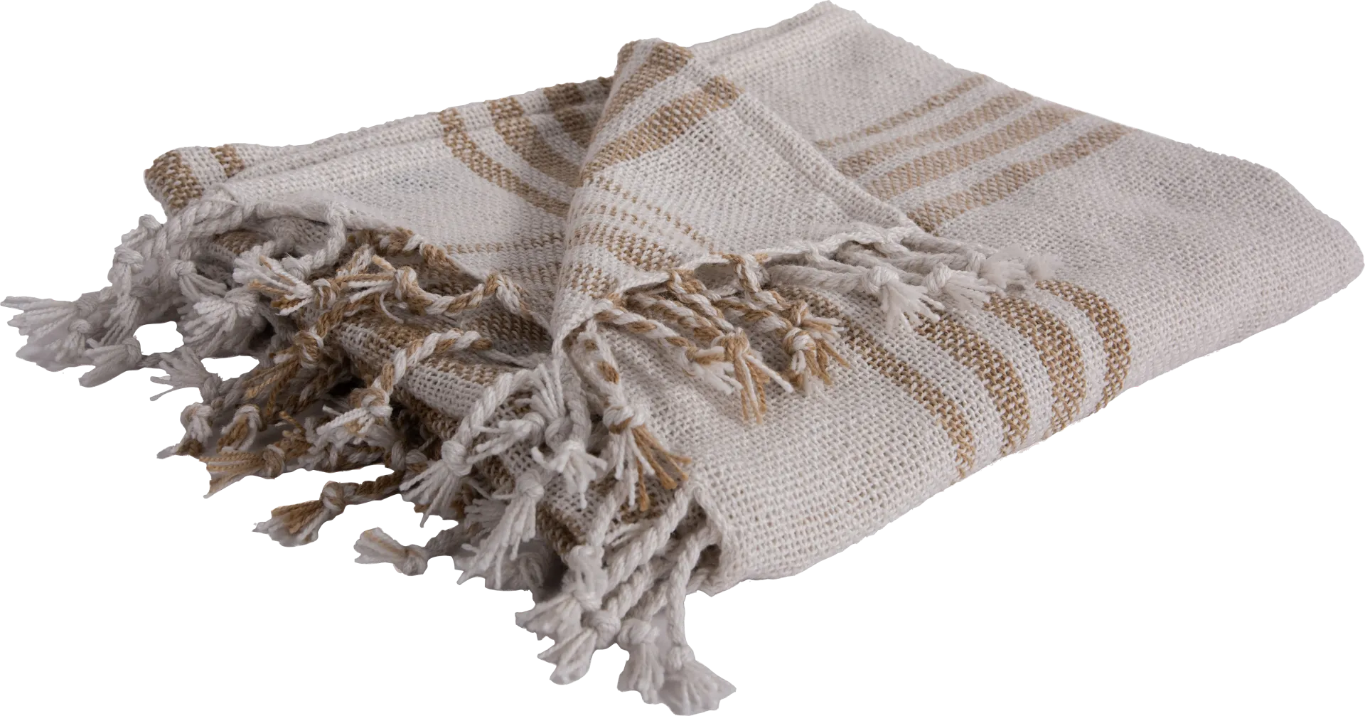 Eeva Natural Indoor/Outdoor Throw Blanket - Image 1