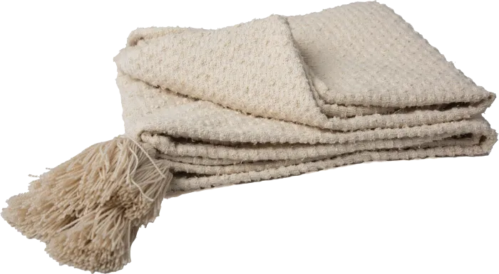 Tormi Cream Indoor/Outdoor Throw Blanket