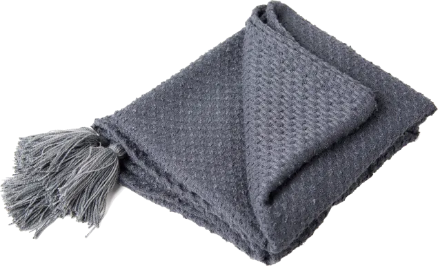Tormi Charcoal Indoor/Outdoor Throw Blanket