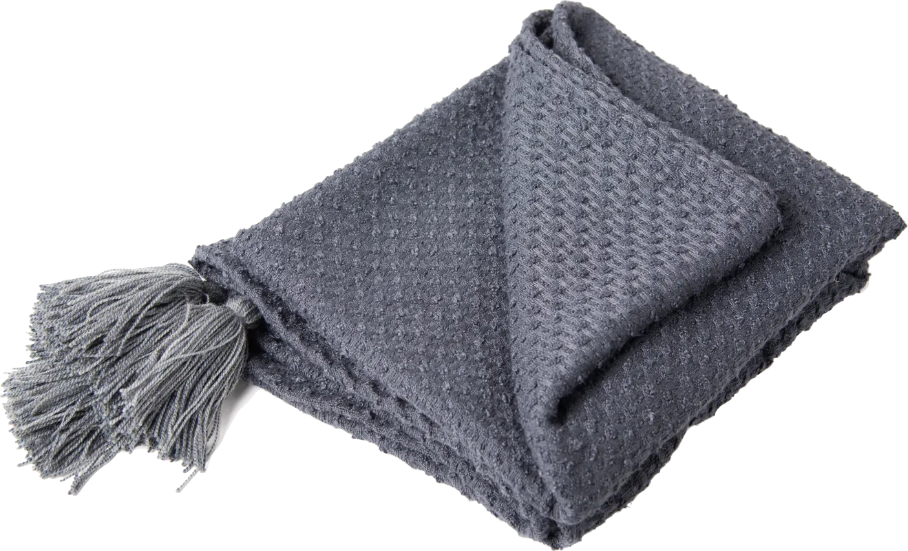 Tormi Charcoal Indoor/Outdoor Throw Blanket