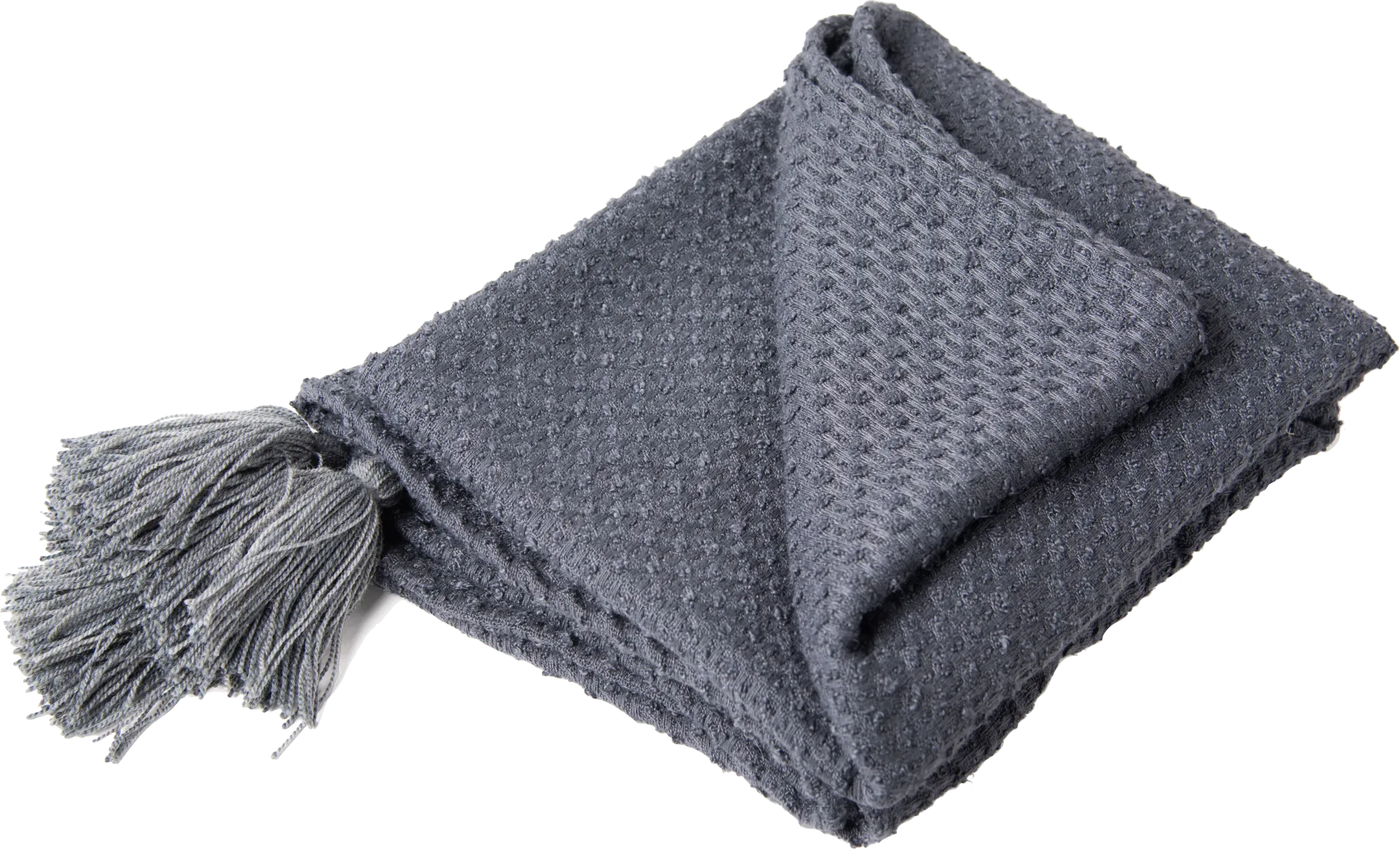 Tormi Charcoal Indoor/Outdoor Throw Blanket - Image 1