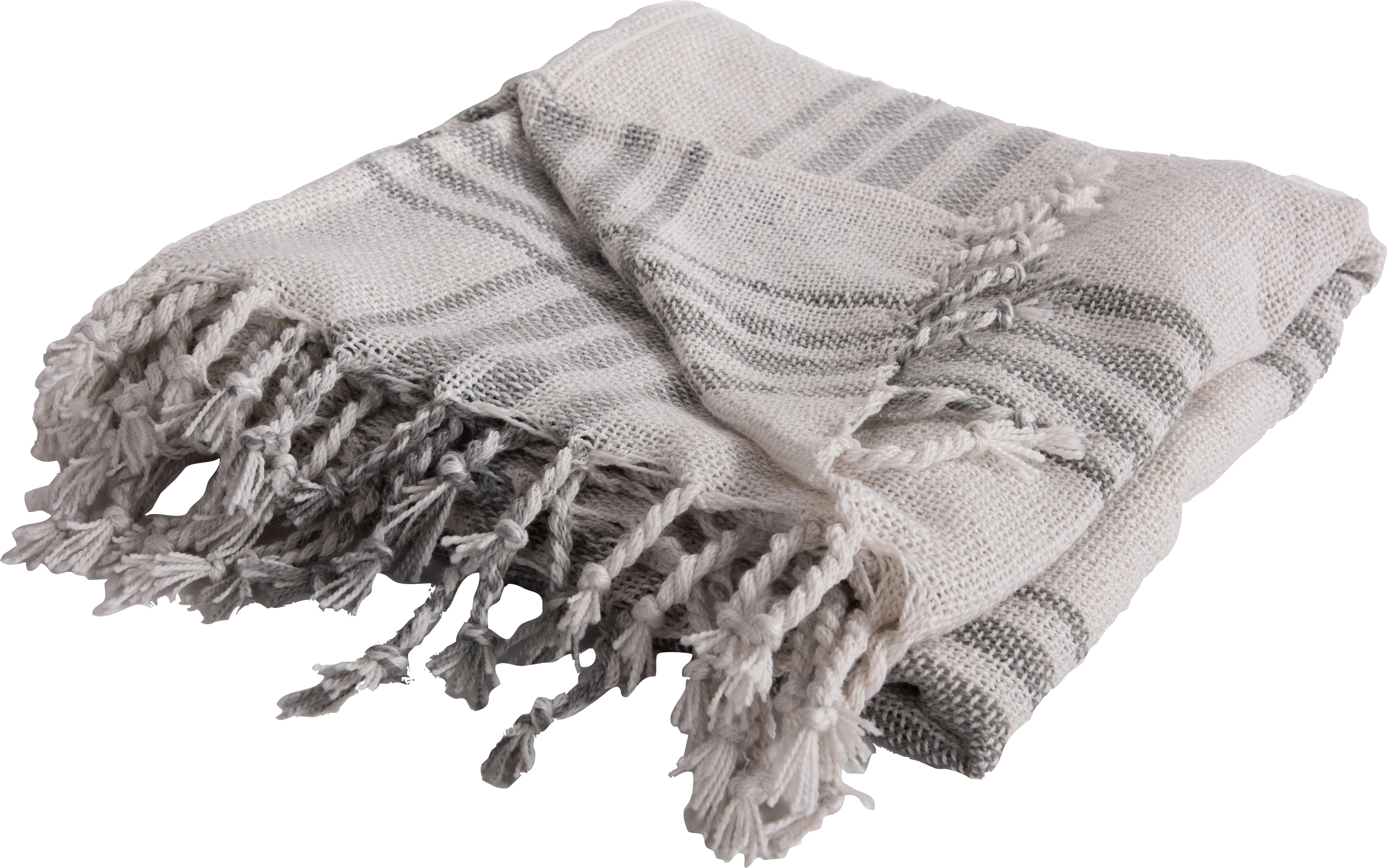 Erlend Gray Indoor/Outdoor Throw Blanket - Thumbnail - Image 1