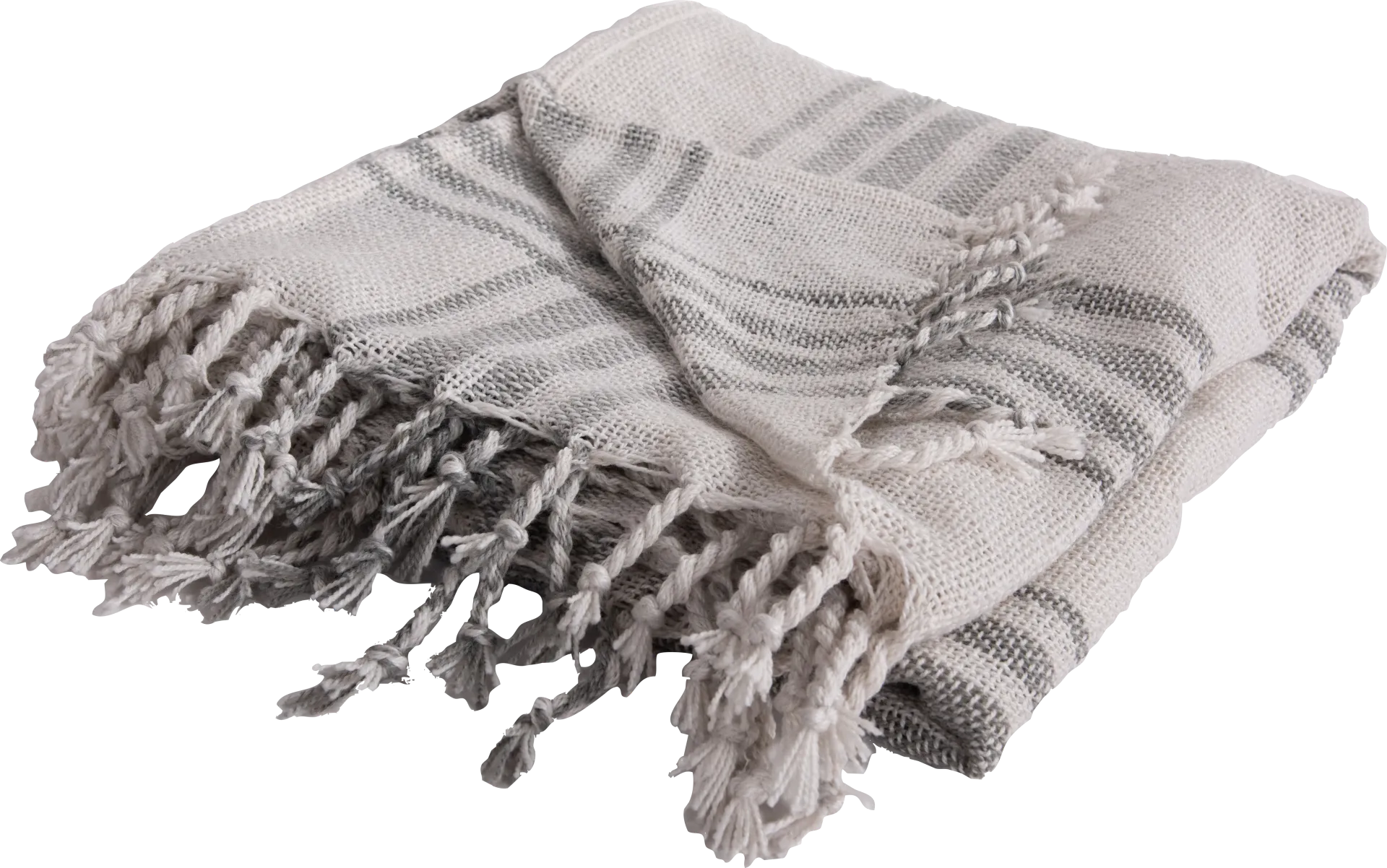 Erlend Gray Indoor/Outdoor Throw Blanket - Image 1