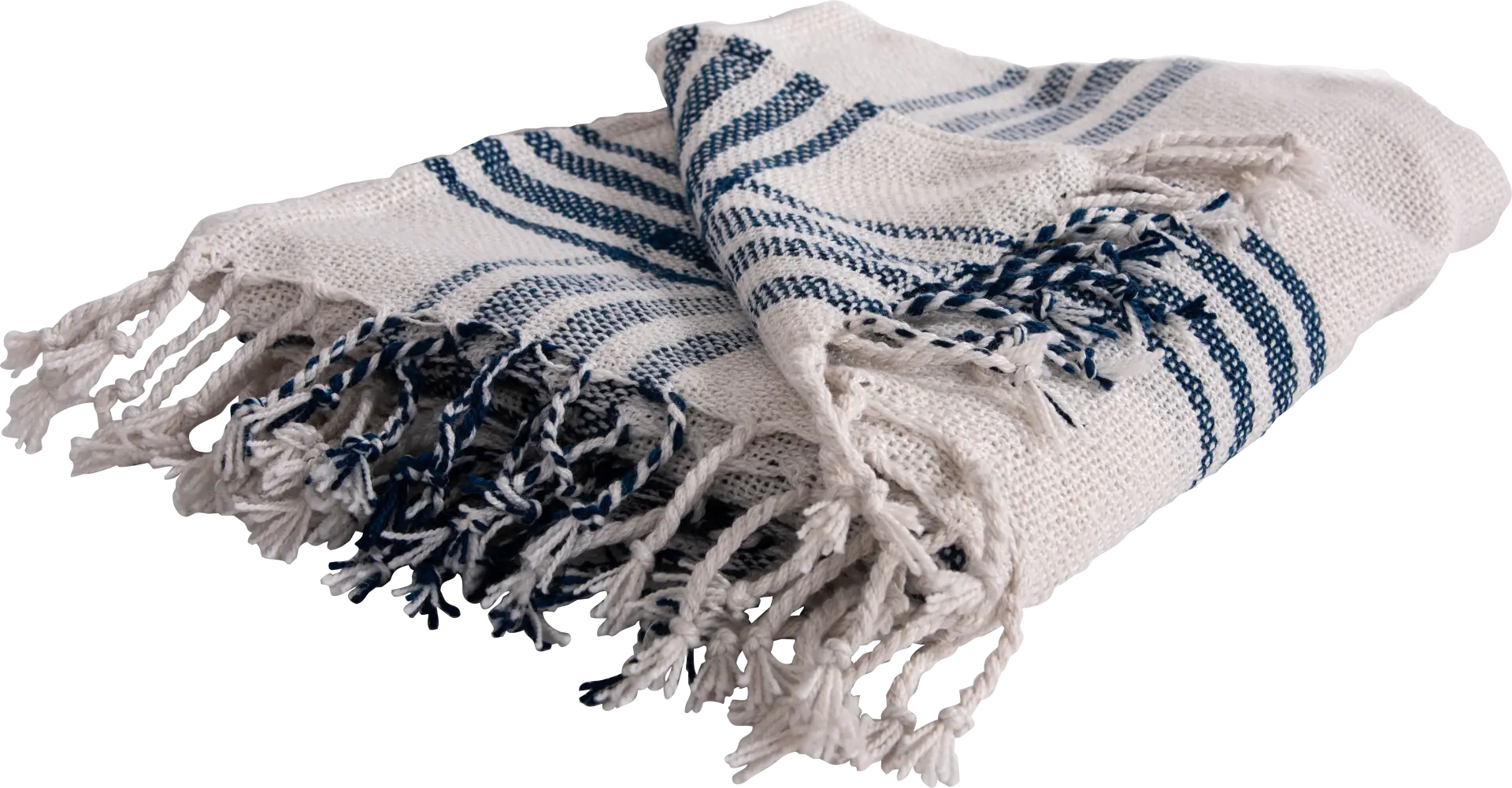 Erlend Navy Indoor/Outdoor Throw Blanket