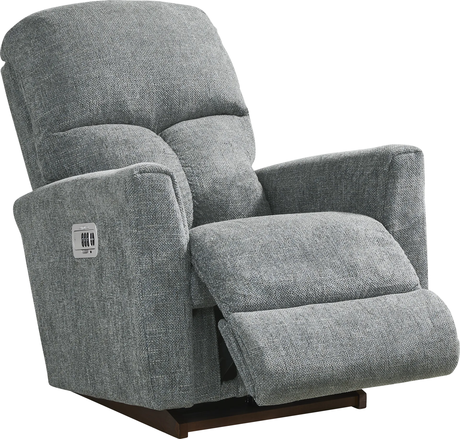 La-Z-Boy Hawthorn III Blue Dual Power Recliner - Image 1