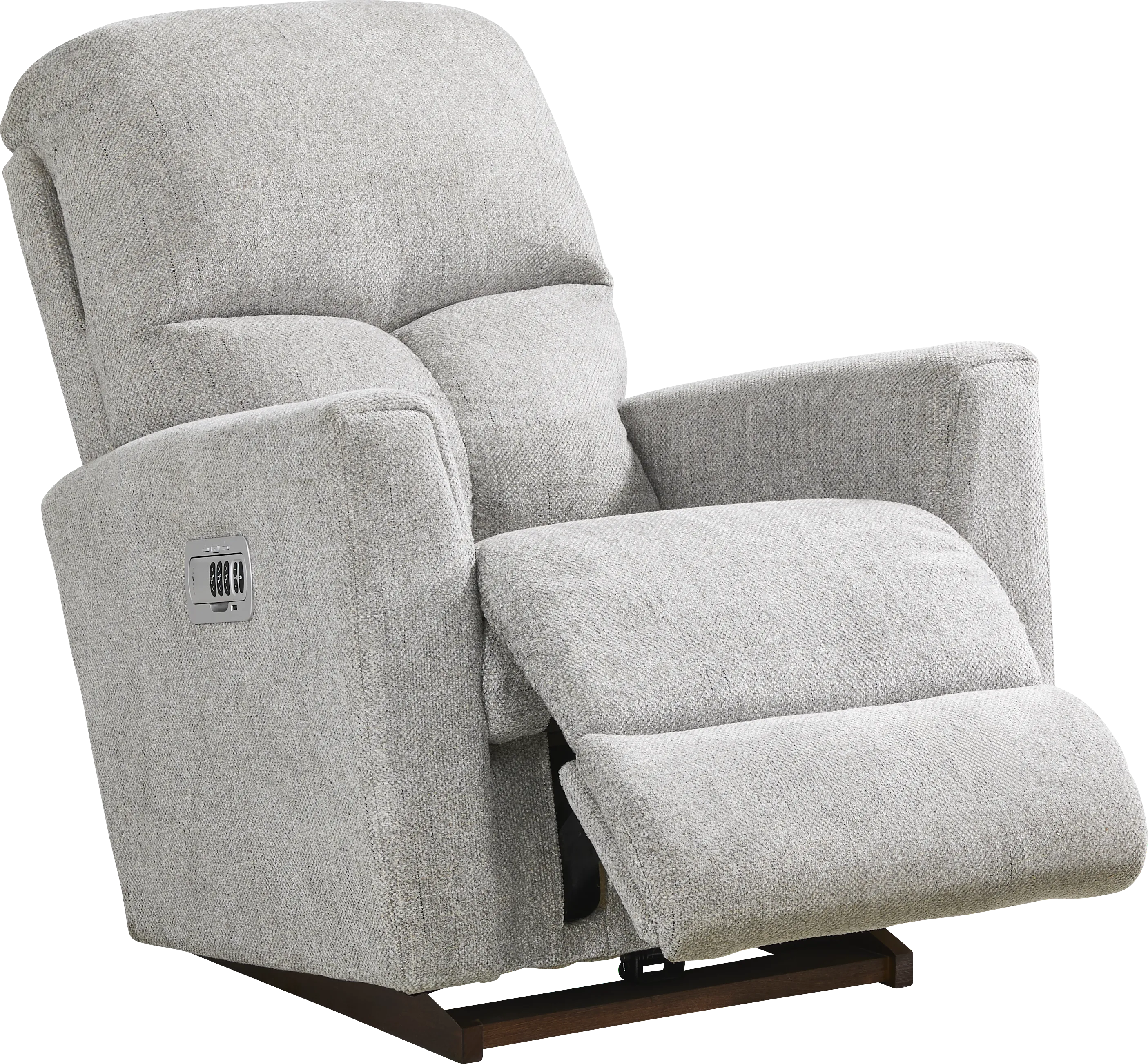 La-Z-Boy Hawthorn III Gray Dual Power Recliner - Thumbnail - Image 1