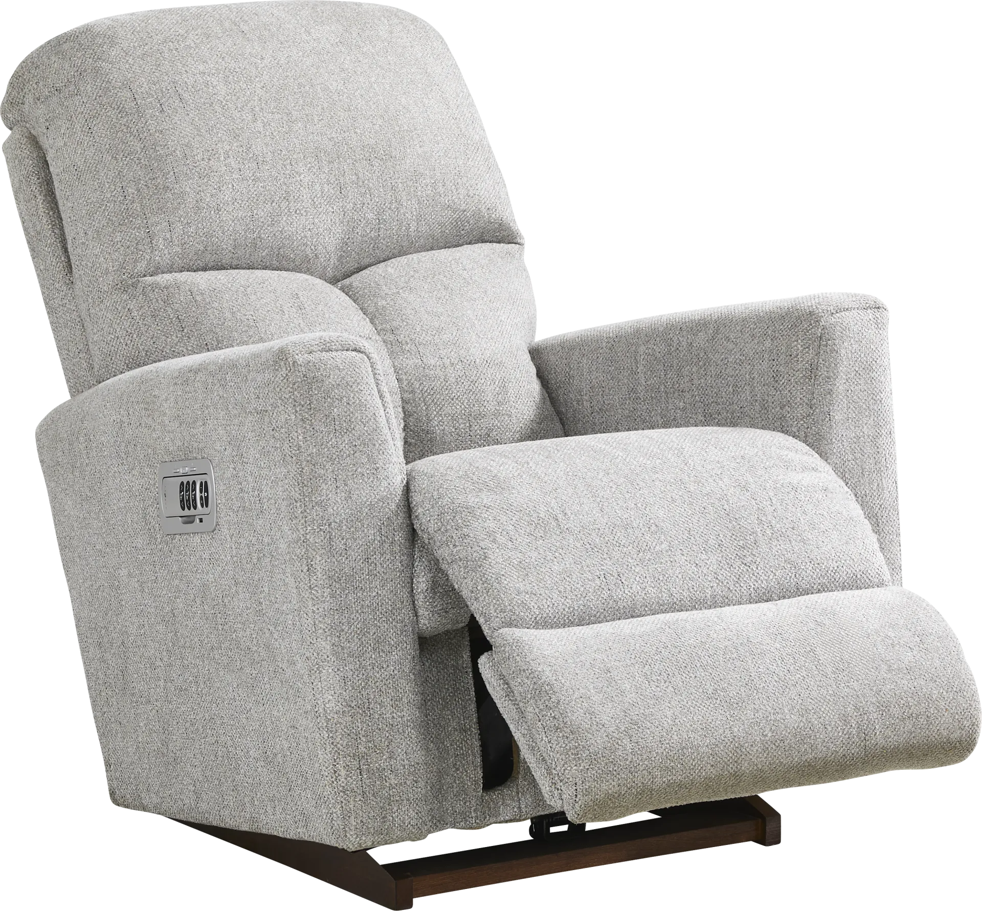La-Z-Boy Hawthorn III Gray Dual Power Recliner - Image 1