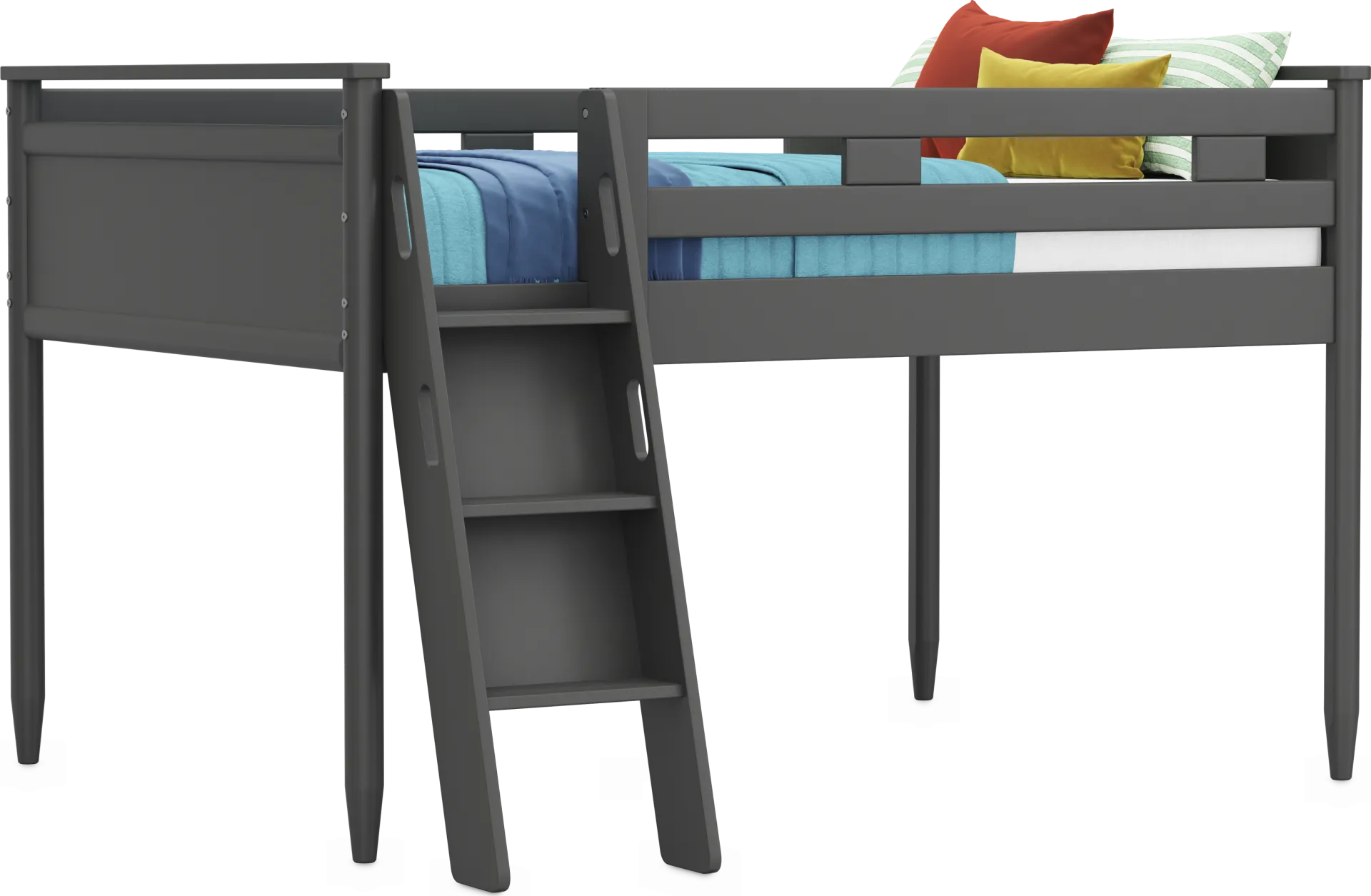 Kids Modern Colors Iron Ore Full Loft - Image 1