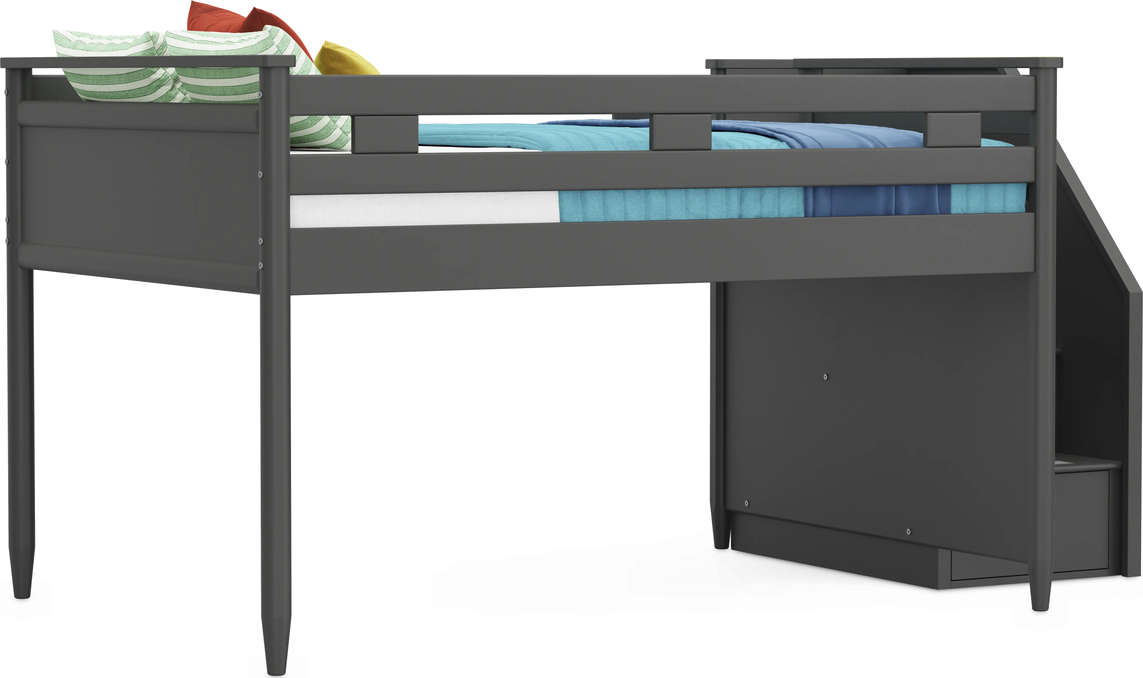 Kids Modern Colors Iron Ore Full Step Loft - Thumbnail - Image 1