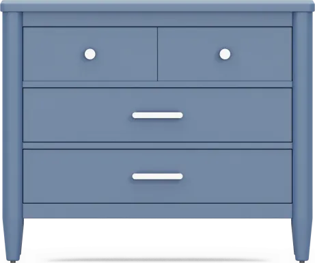 Kids Modern Colors Slate Blue Loft Chest