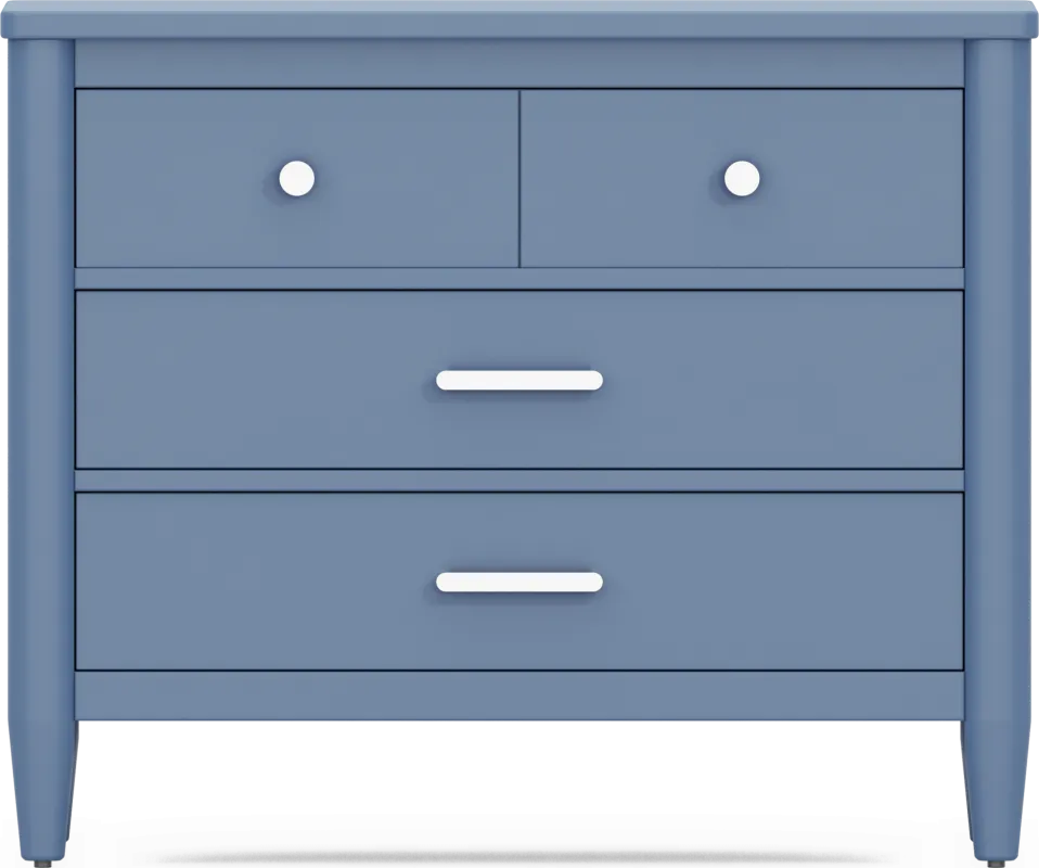 Kids Modern Colors Slate Blue Loft Chest