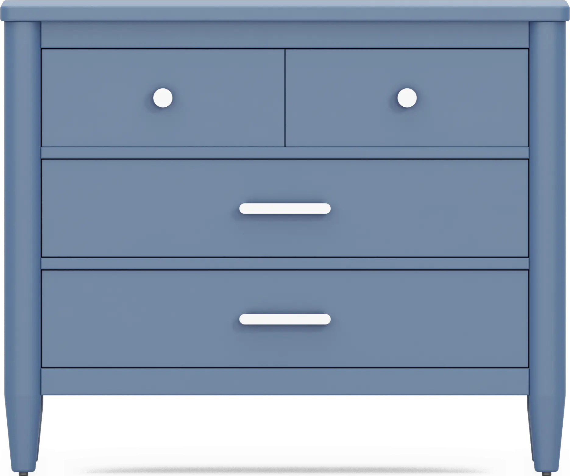 Kids Modern Colors Slate Blue Loft Chest