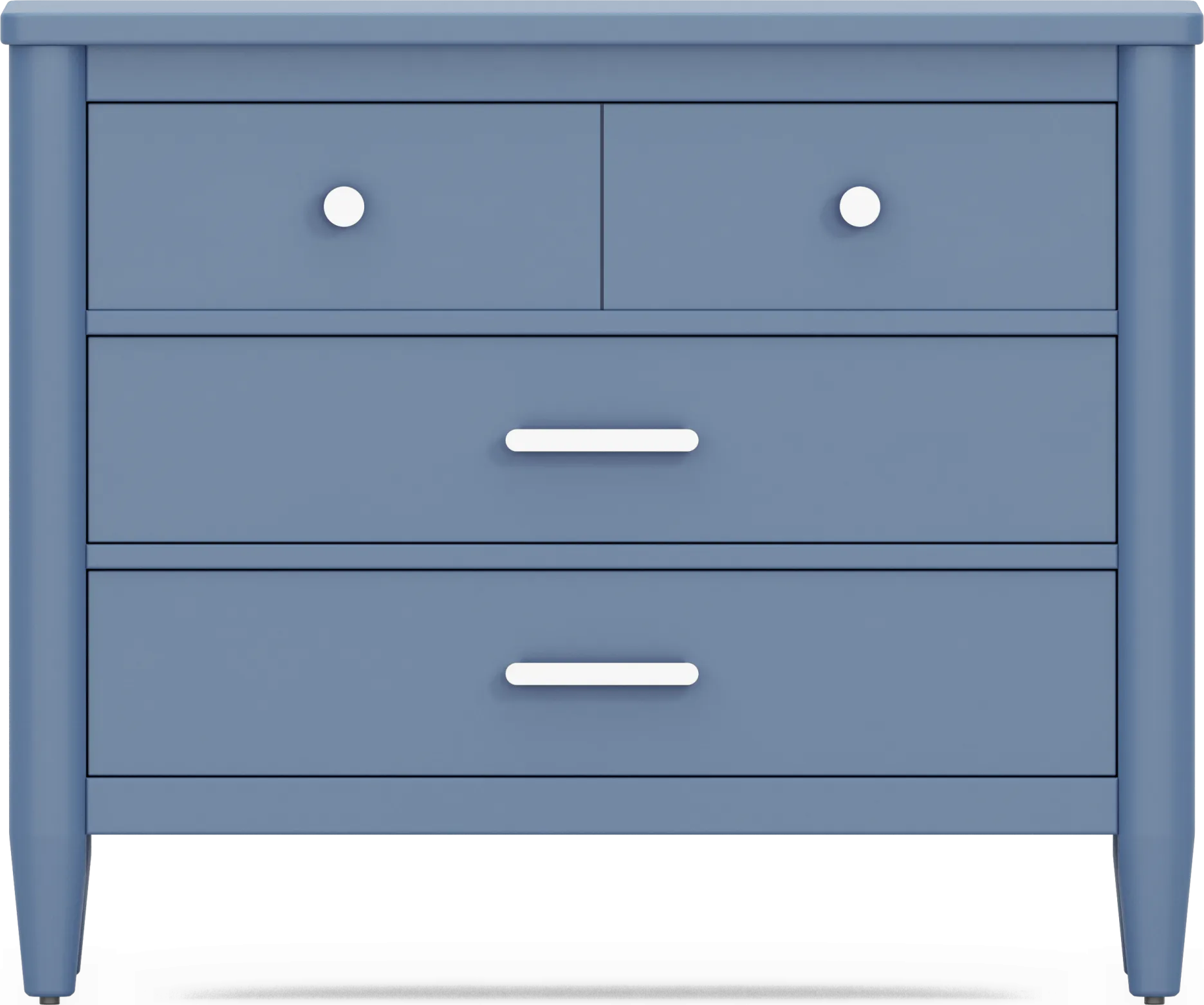 Kids Modern Colors Slate Blue Loft Chest - Image 1