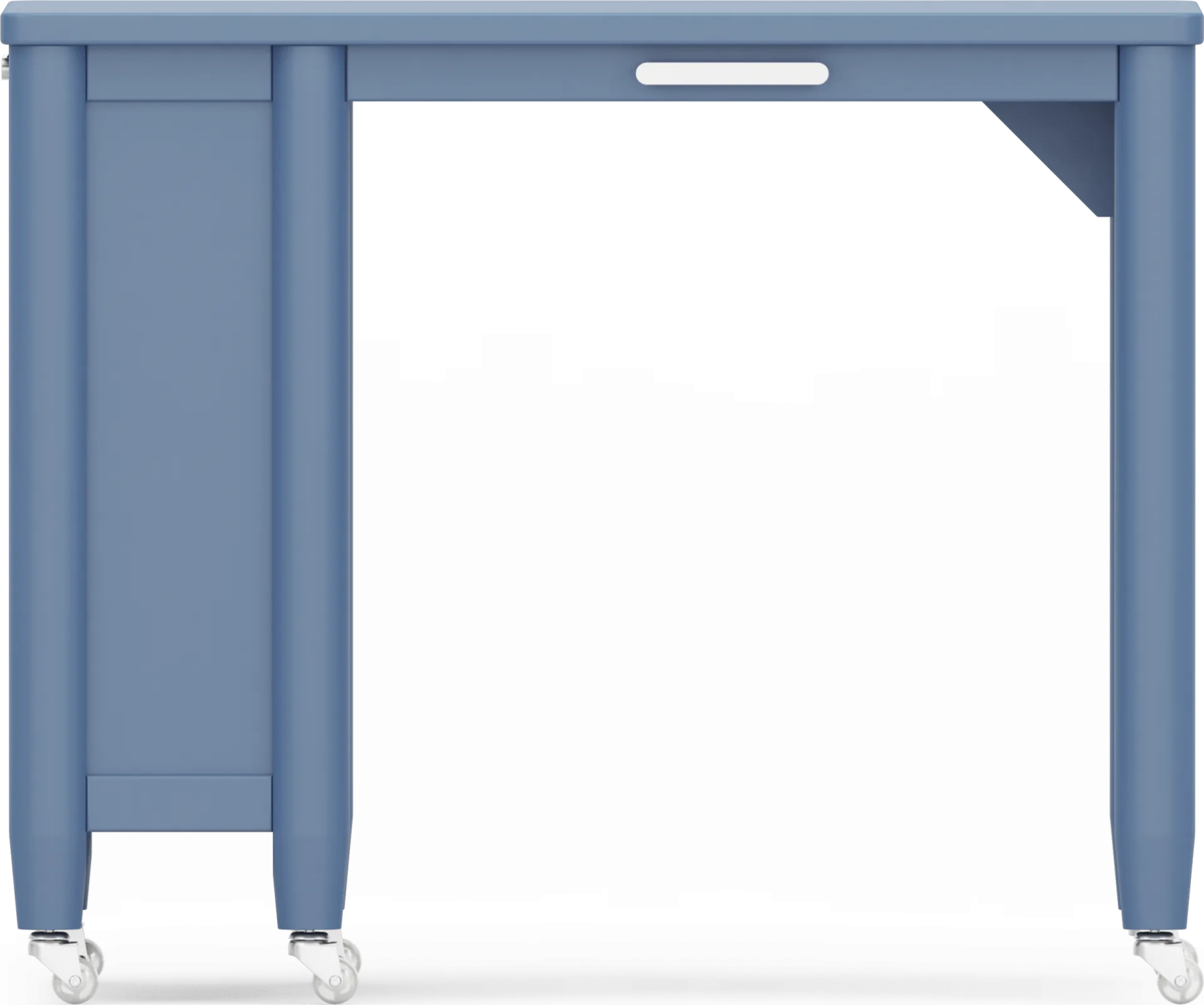 Kids Modern Colors Slate Blue Caster Desk - Image 1