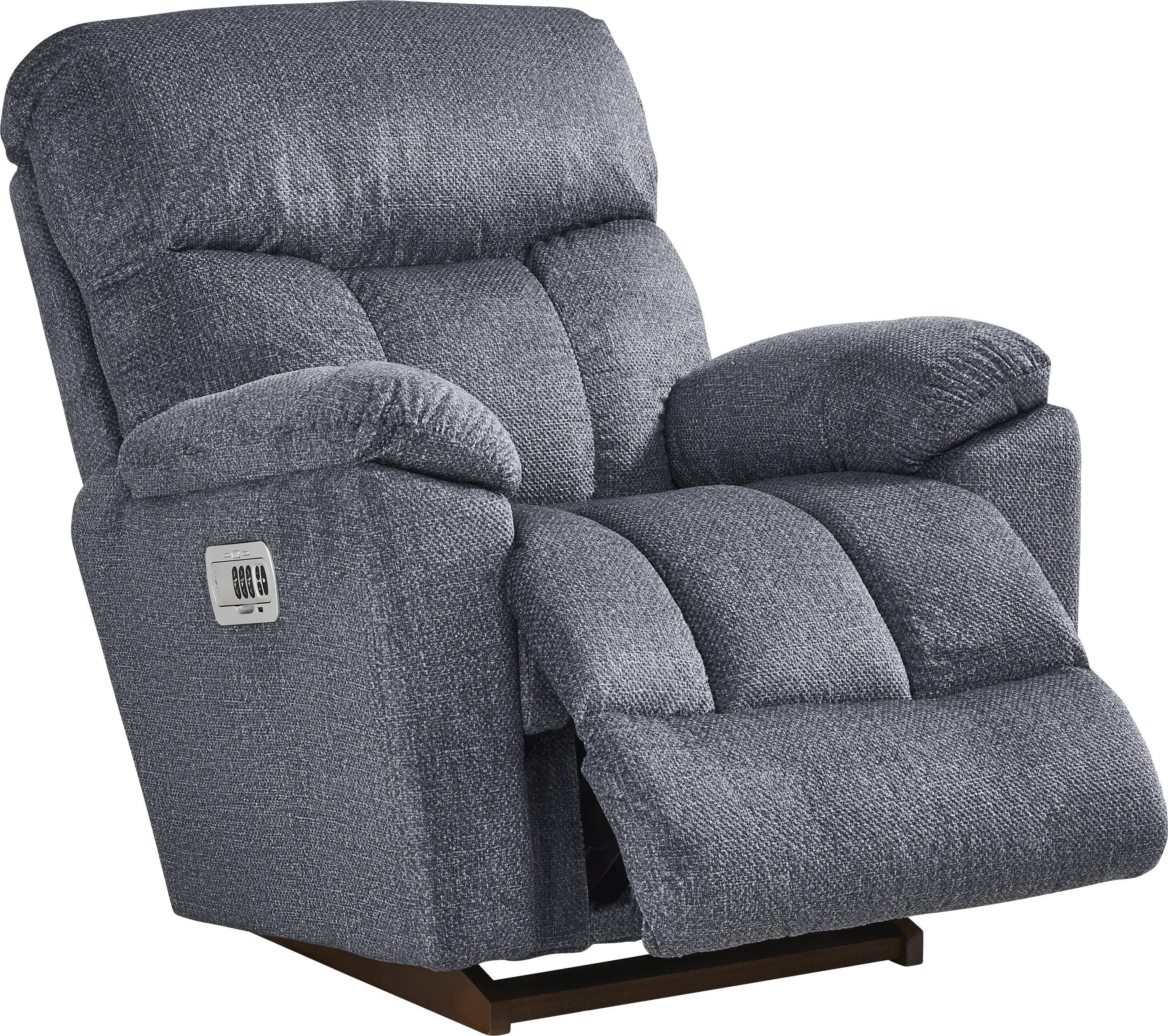 La-Z-Boy Morrison III Slate Blue Dual Power Recliner - Thumbnail - Image 1