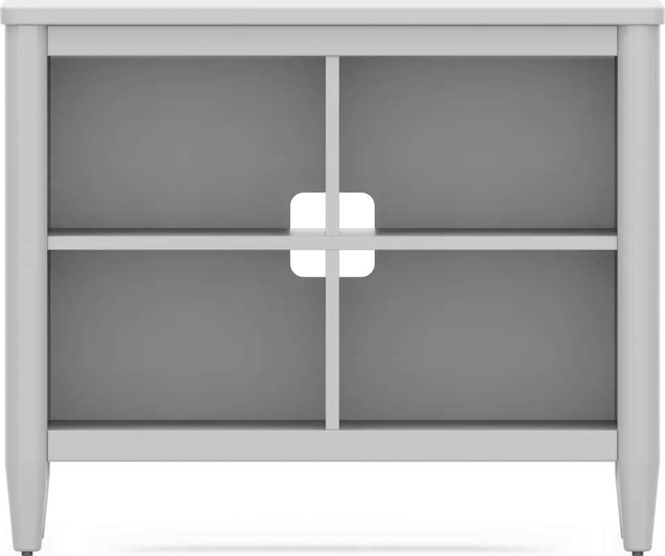 Kids Modern Colors Light Gray 37" Bookcase