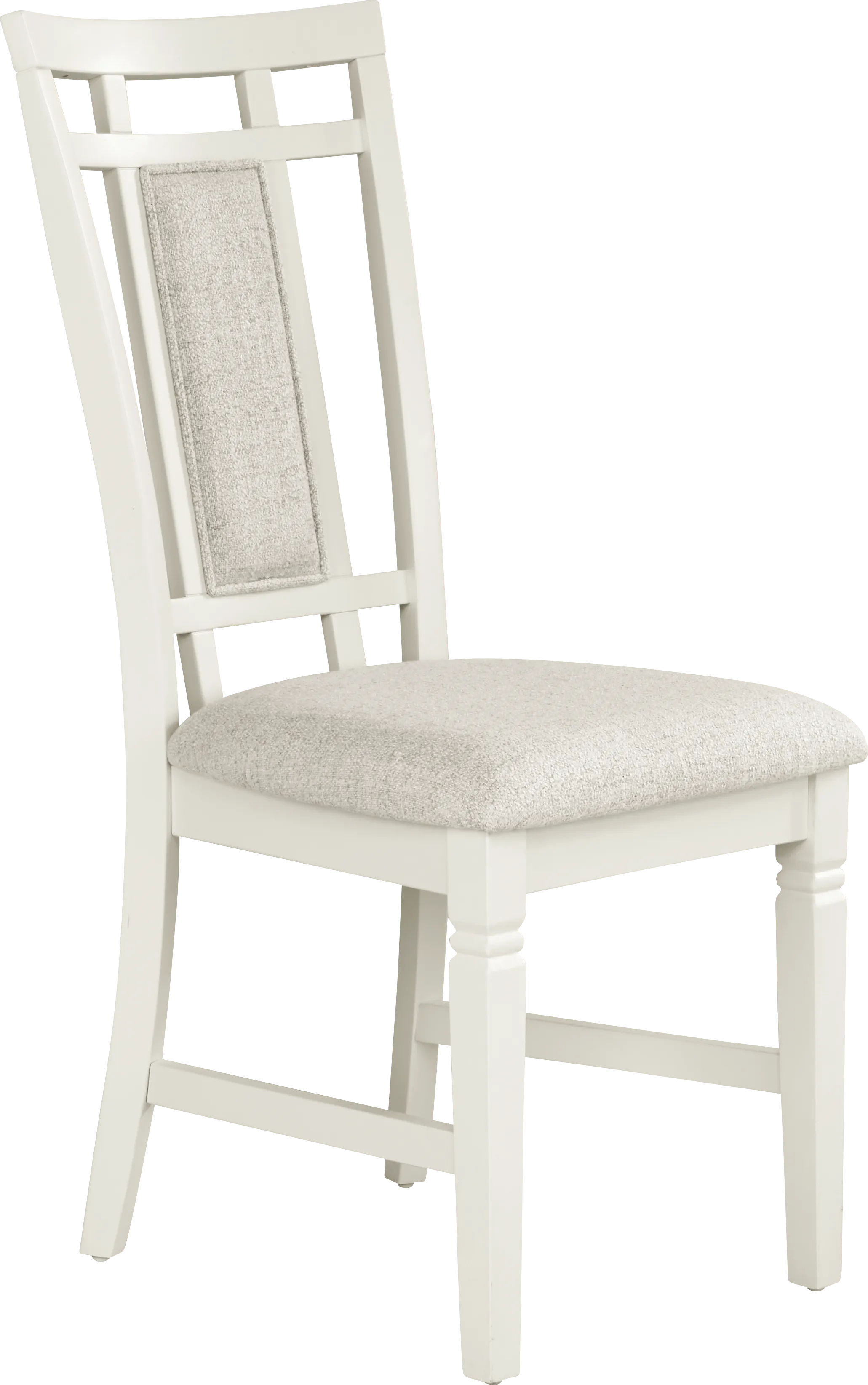 Winslow White 5 Pc Round Dining Room with Upholstered Chairs - Thumbnail - Image 6