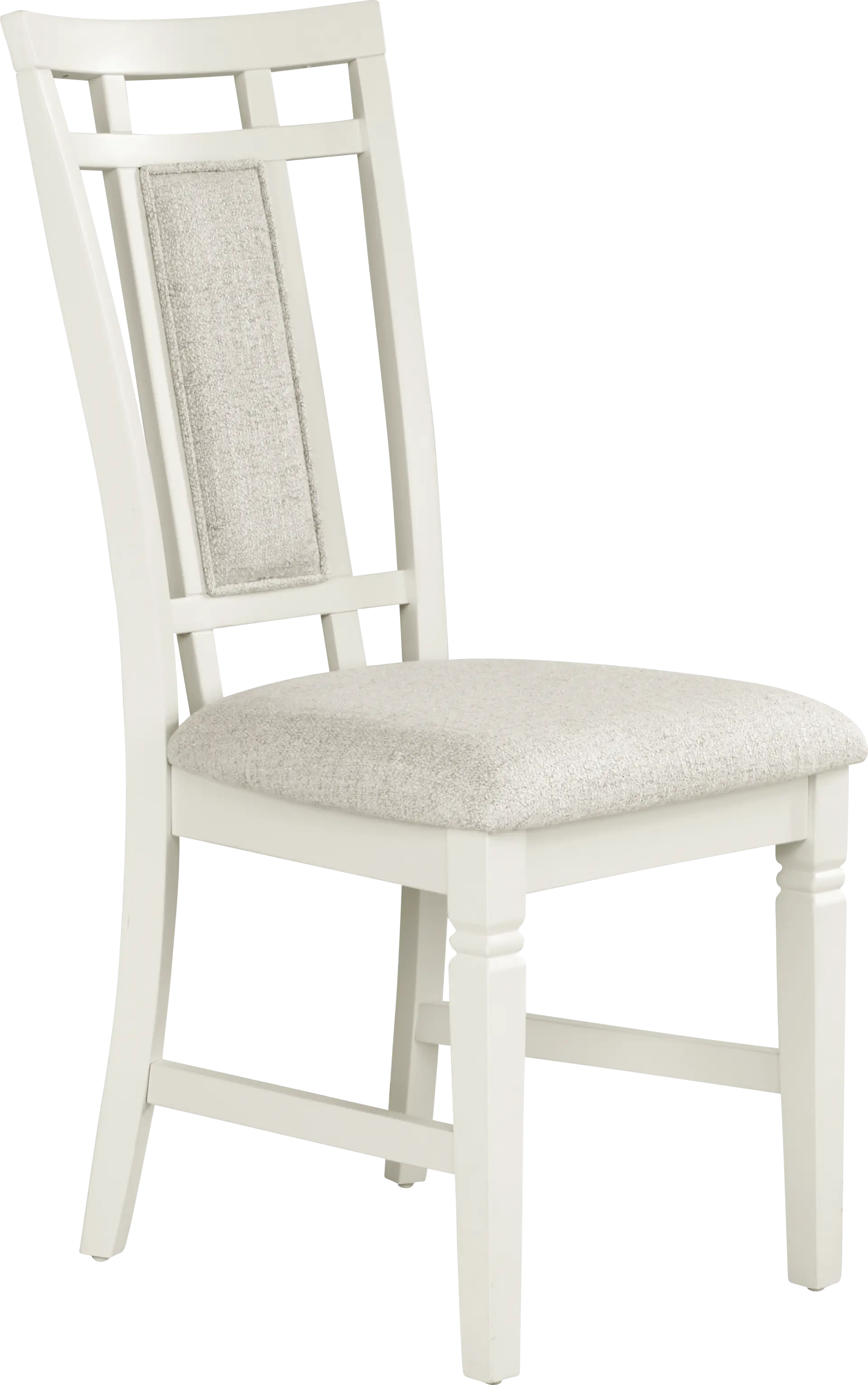 Winslow White Upholstered Side Chair