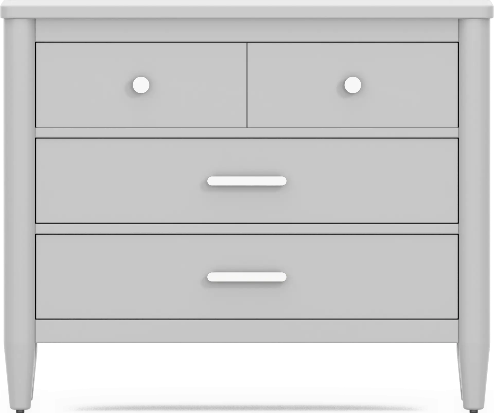 Kids Modern Colors Light Gray Loft Chest