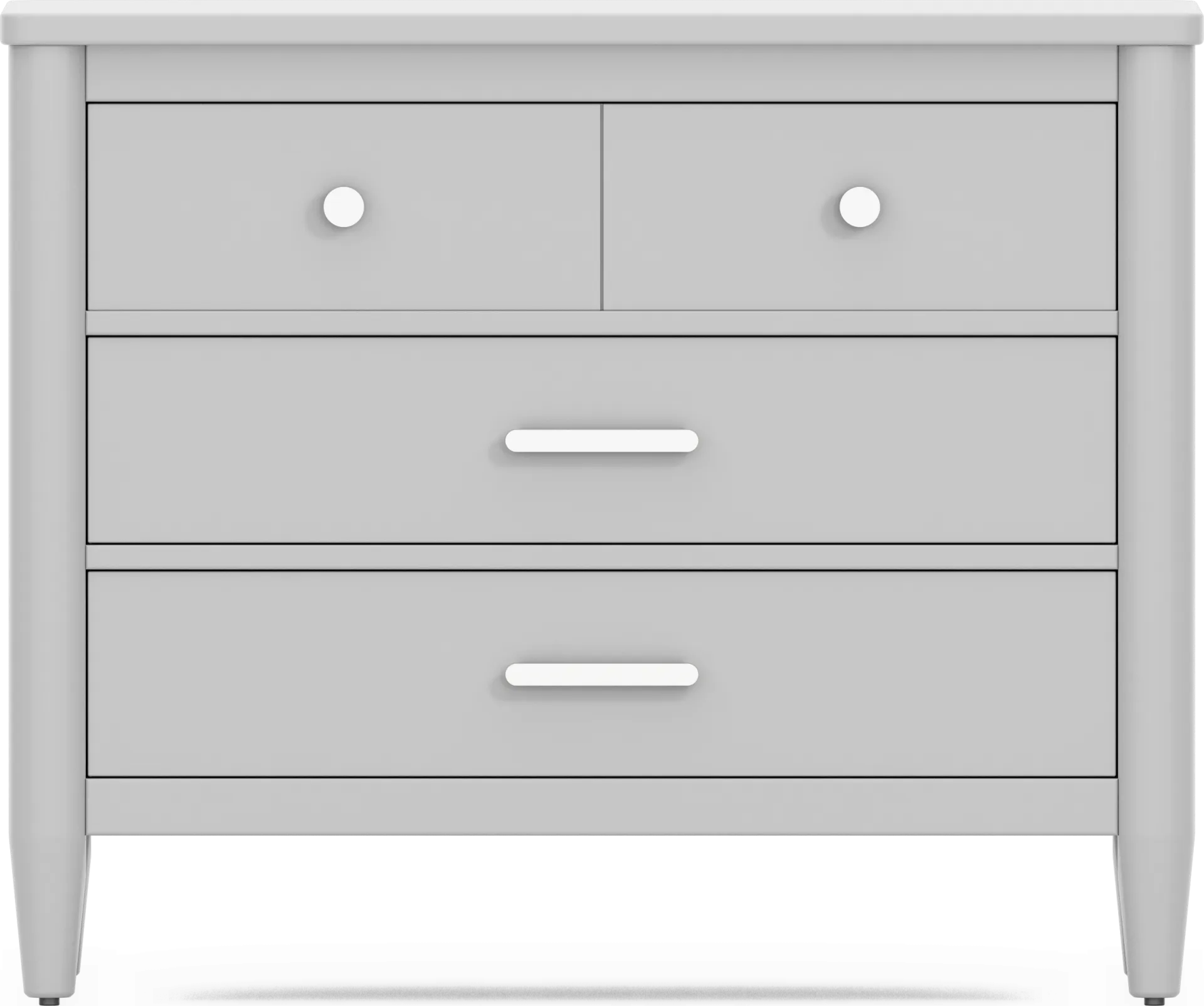 Kids Modern Colors Light Gray Loft Chest - Image 1