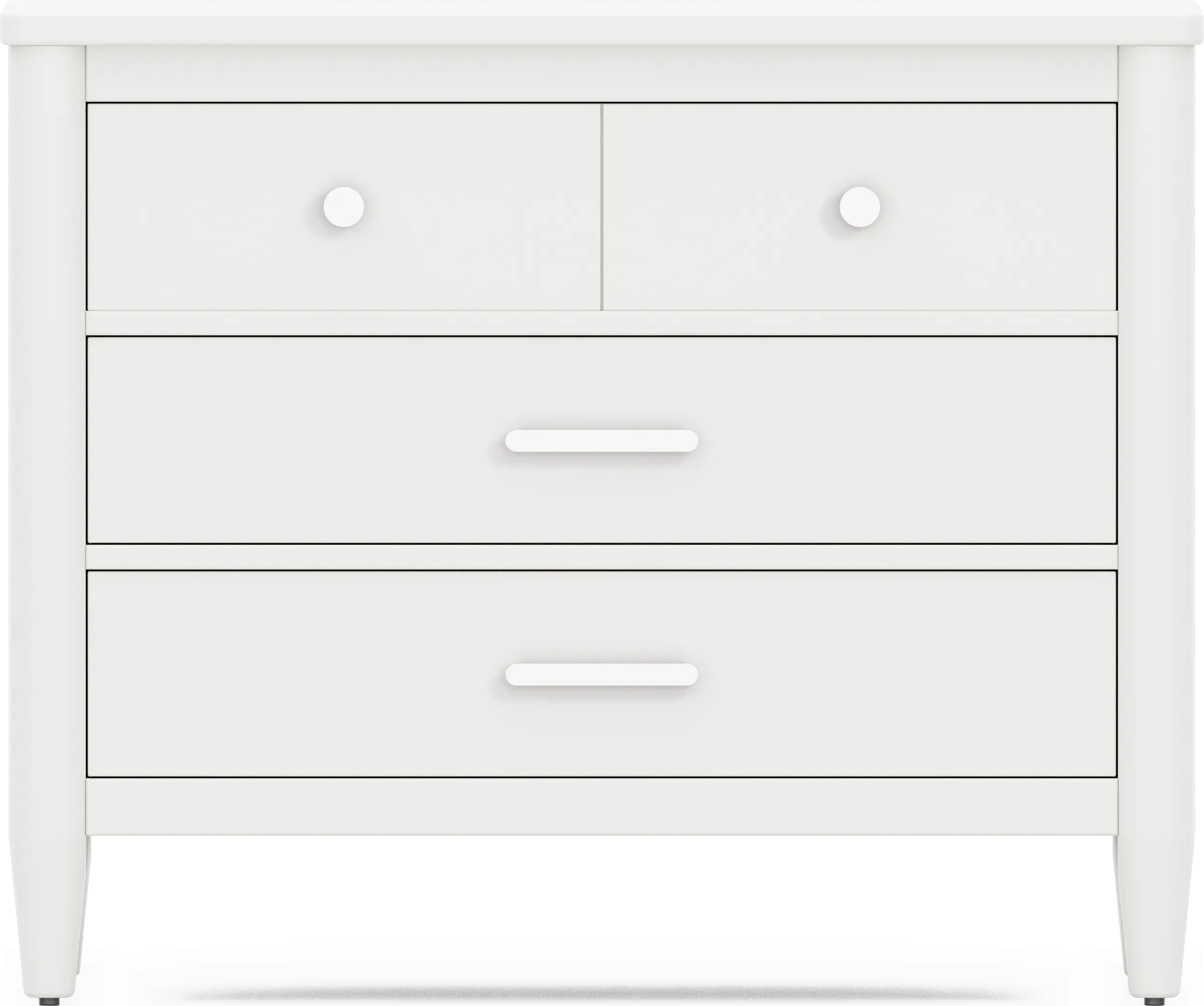 Kids Modern Colors White Loft Chest - Thumbnail - Image 1