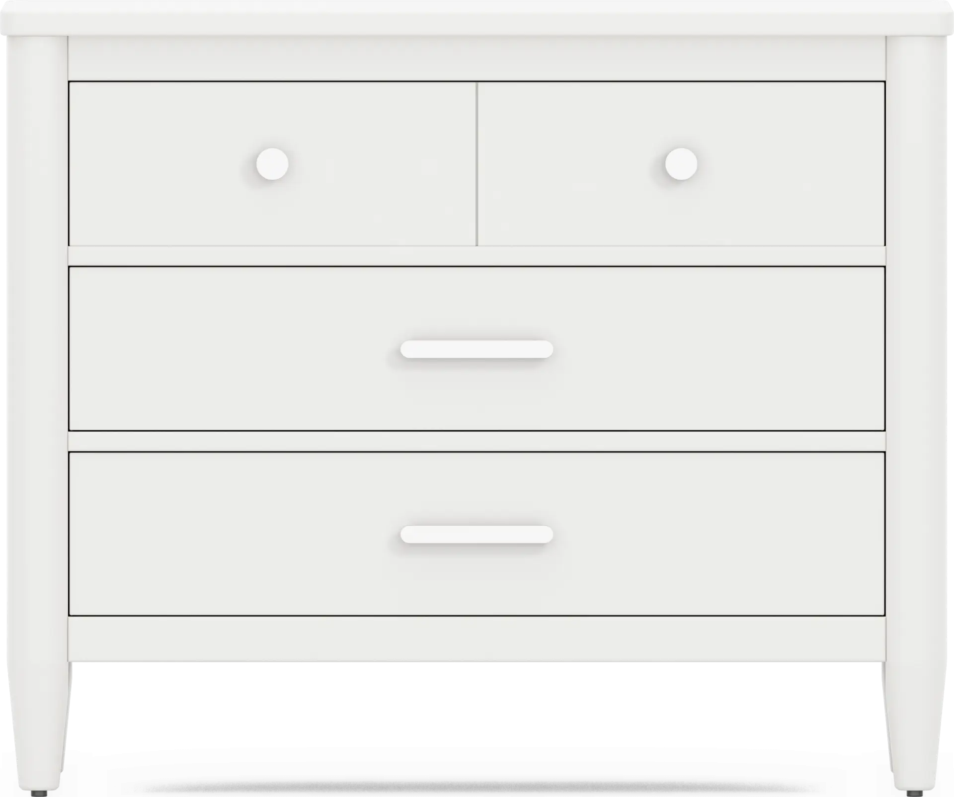 Kids Modern Colors White Loft Chest