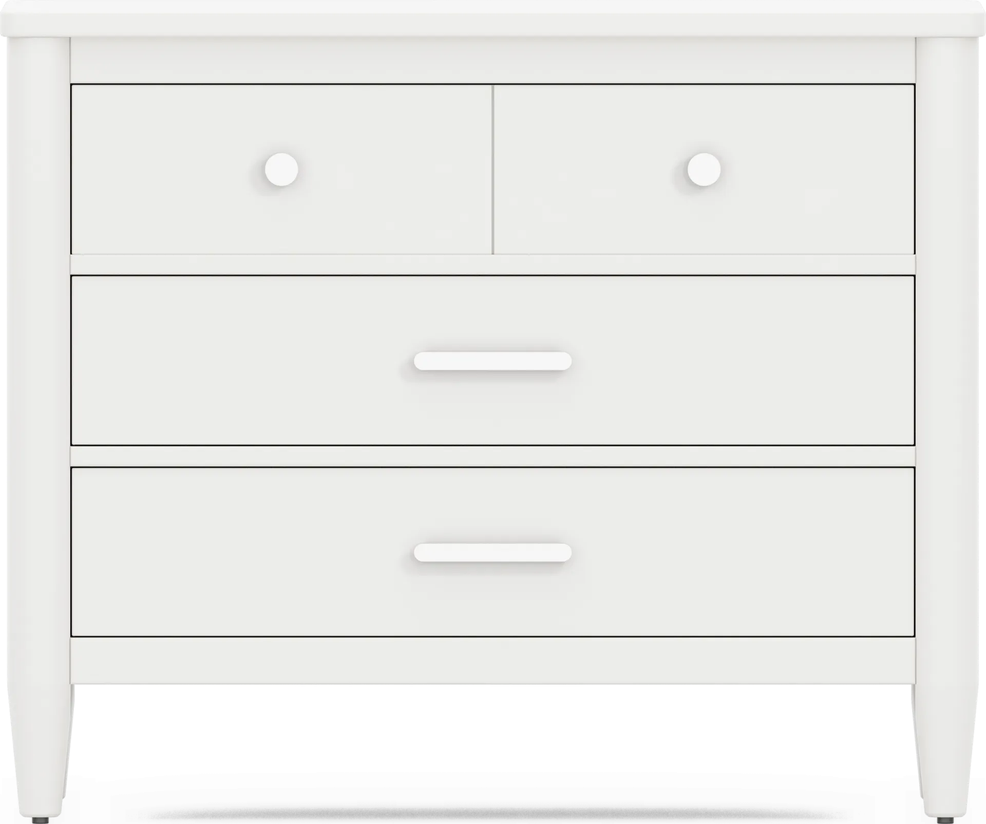Kids Modern Colors White Loft Chest - Image 1