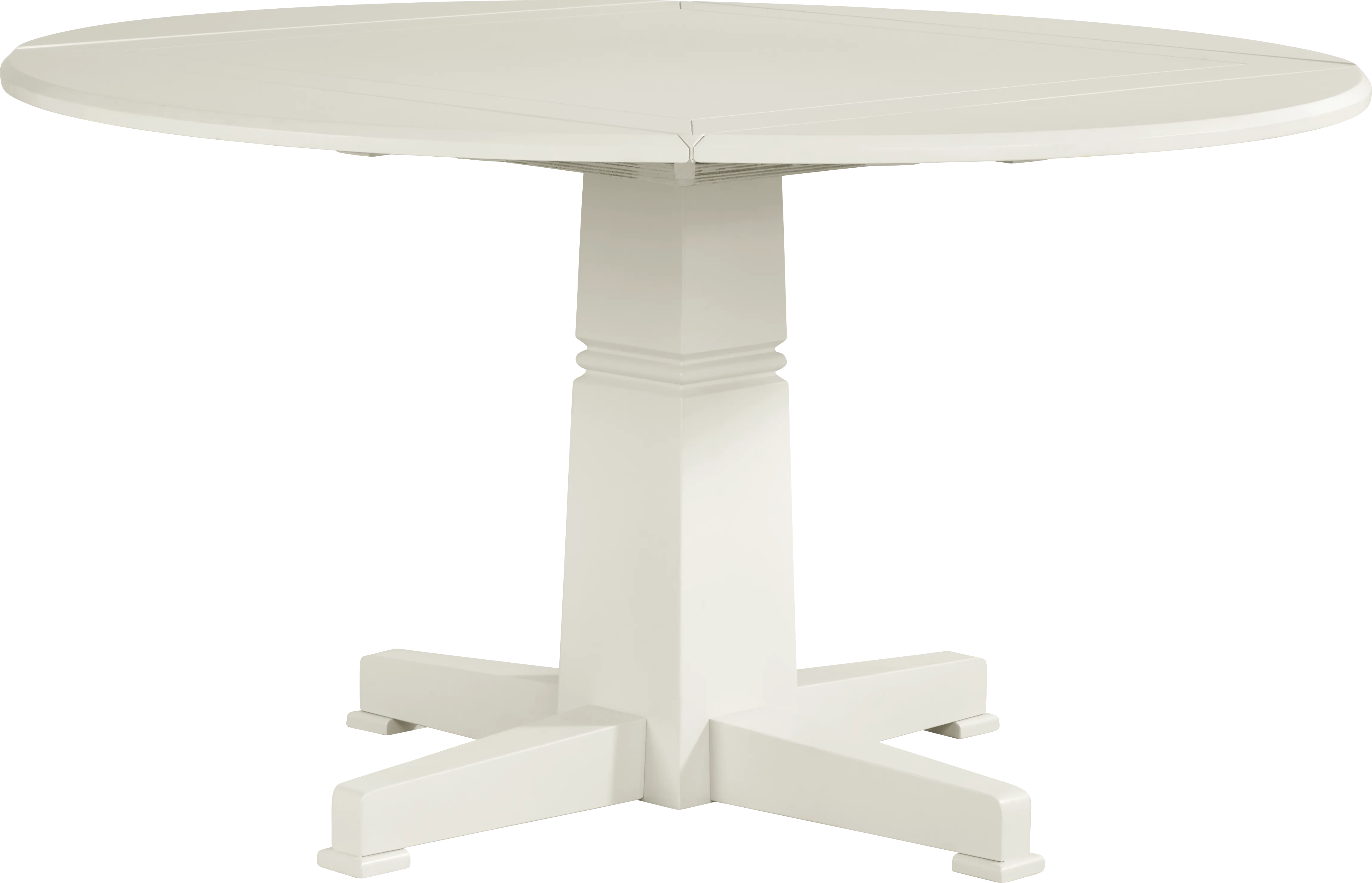 Winslow White 5 Pc Round Dining Room with X-Back Chairs - Thumbnail - Image 2