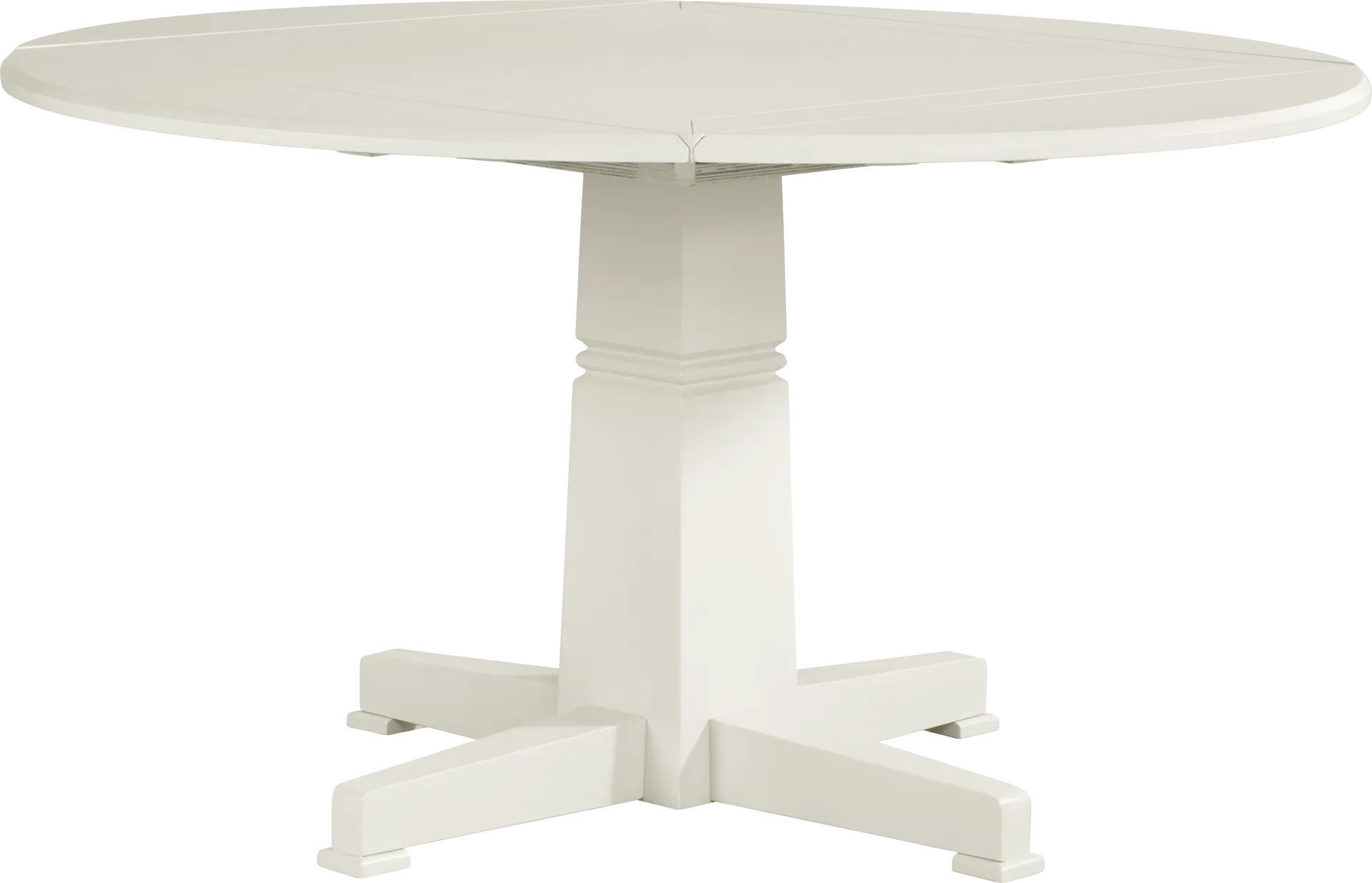 Winslow White 5 Pc Round Dining Room with X-Back Chairs - Image 2