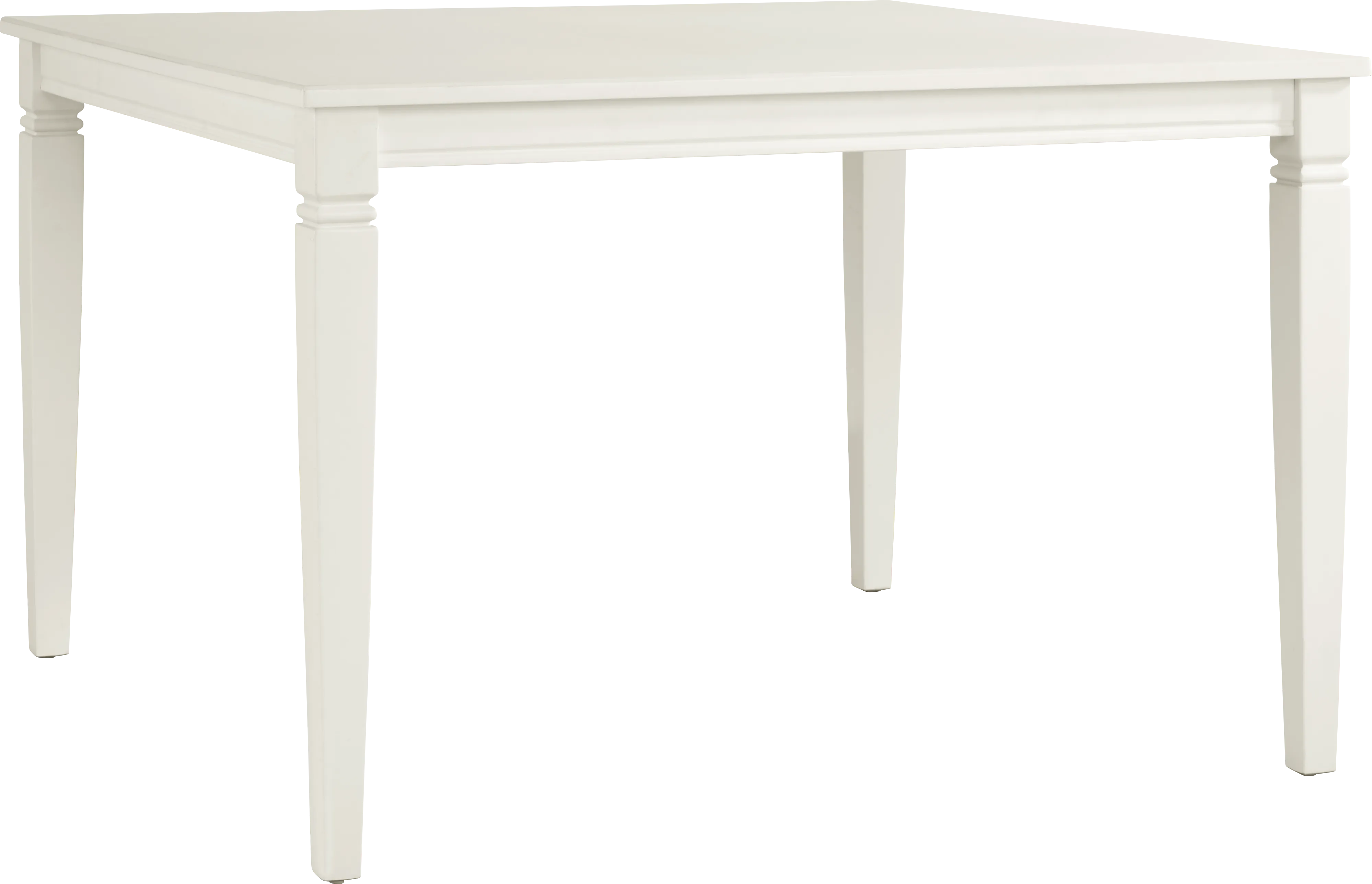 Winslow White 5 Pc Square Counter Height Dining Room with Upholstered Stools - Thumbnail - Image 2