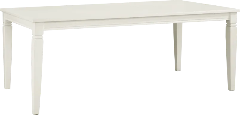 Winslow White Rectangle Dining Table