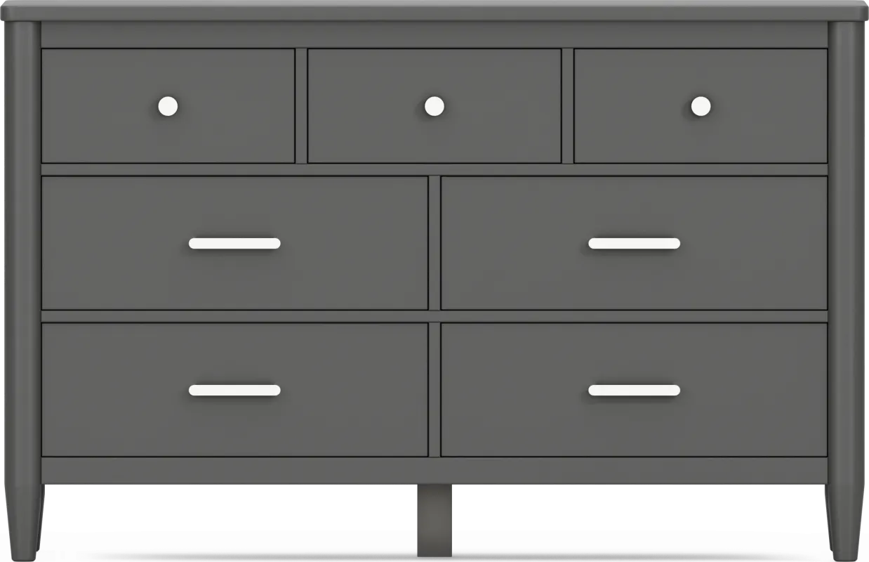 Kids Modern Colors Iron Ore Dresser