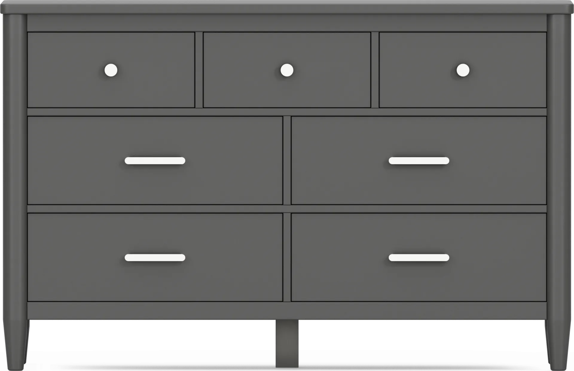 Kids Modern Colors Iron Ore Twin Panel Bedroom - Image 4