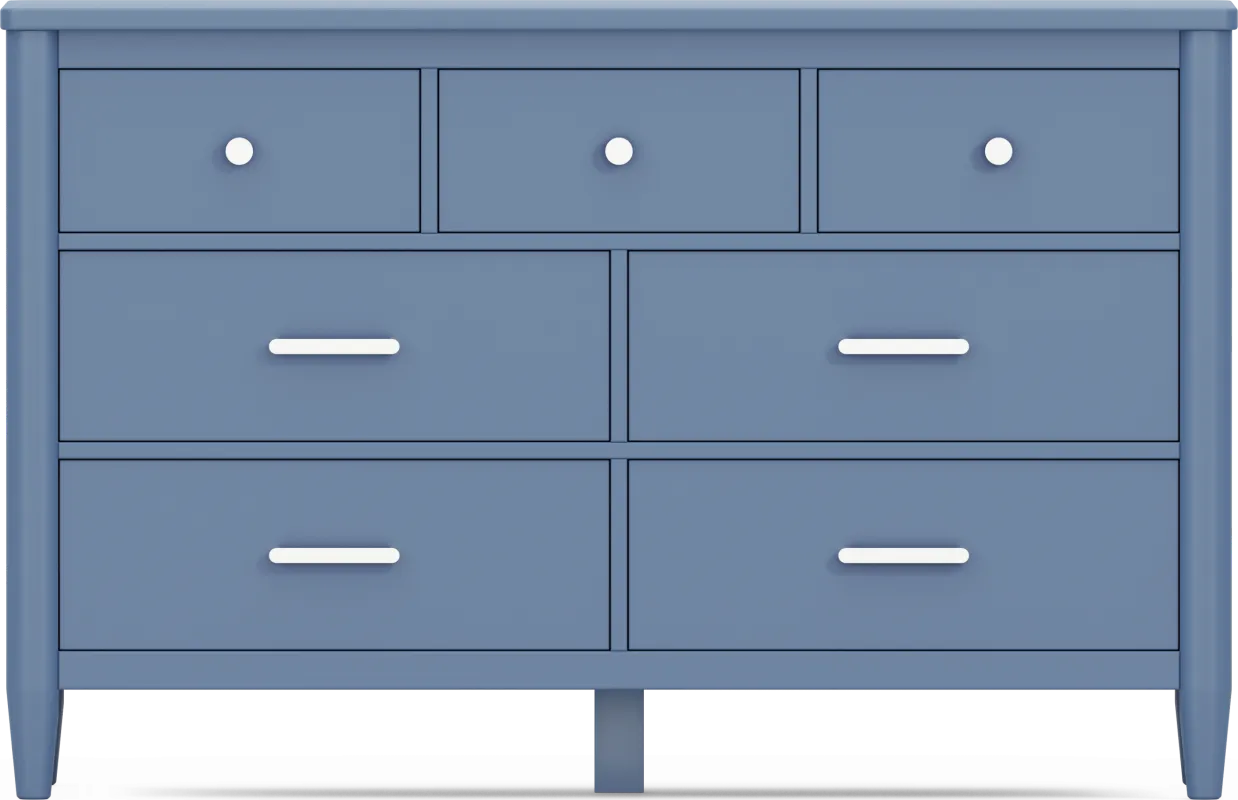 Kids Modern Colors Slate Blue Dresser