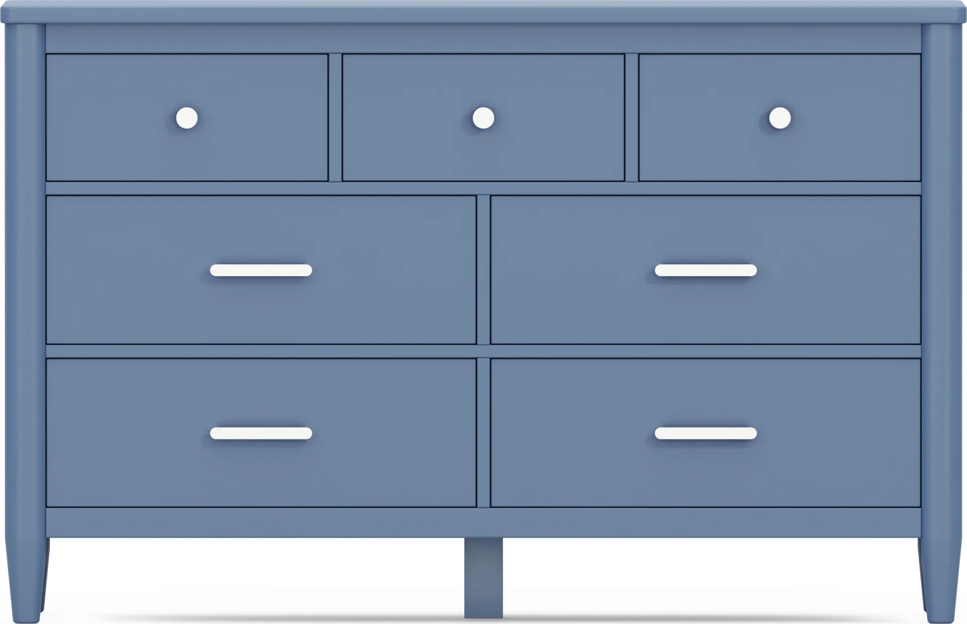 Kids Modern Colors Slate Blue Dresser - Image 1