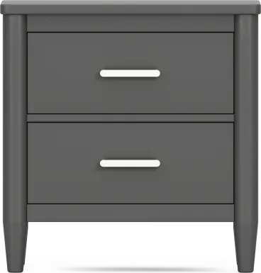 Kids Modern Colors Iron Ore Nightstand