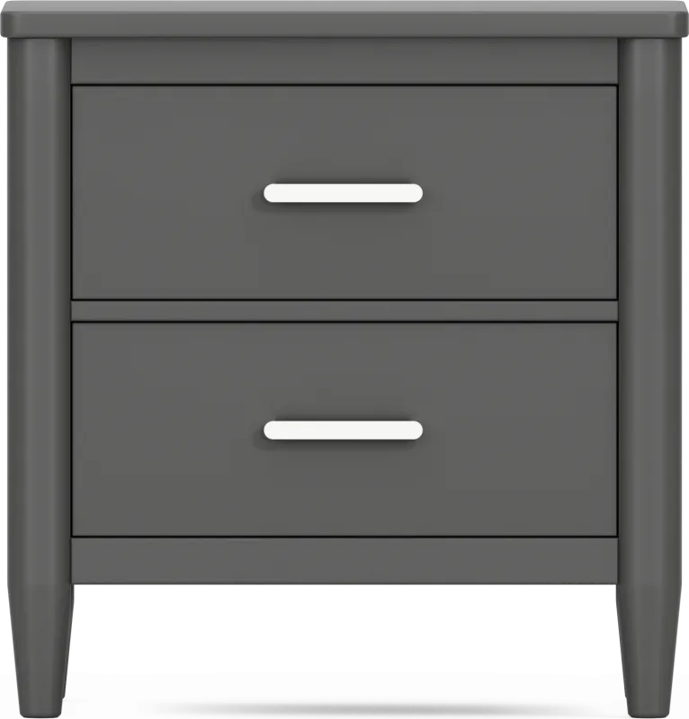 Kids Modern Colors Iron Ore Nightstand