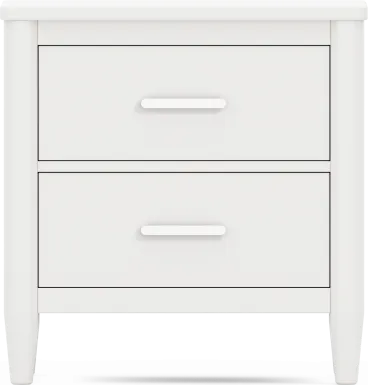 Kids Modern Colors White Nightstand