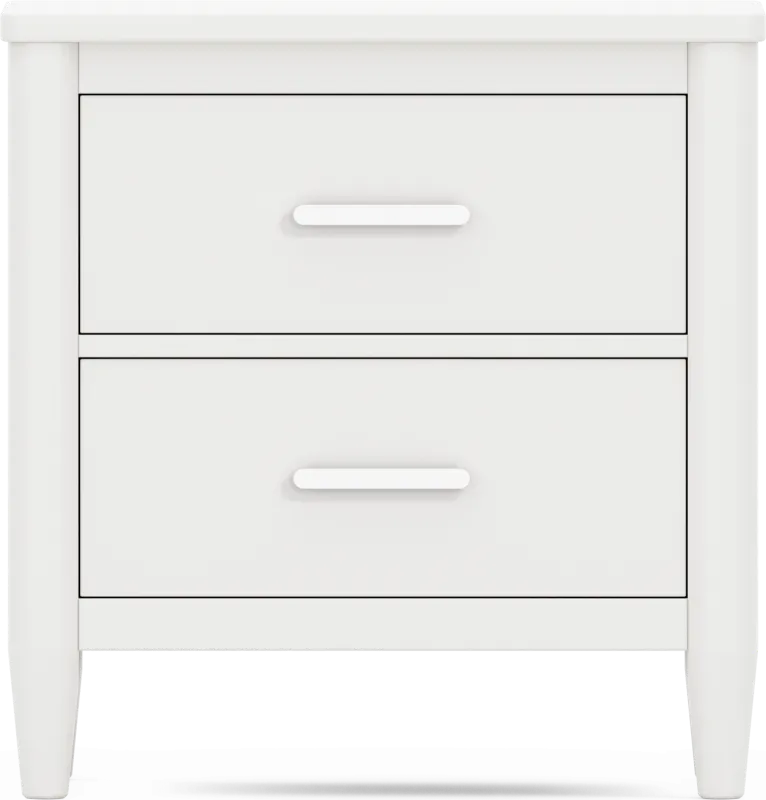 Kids Modern Colors White Nightstand