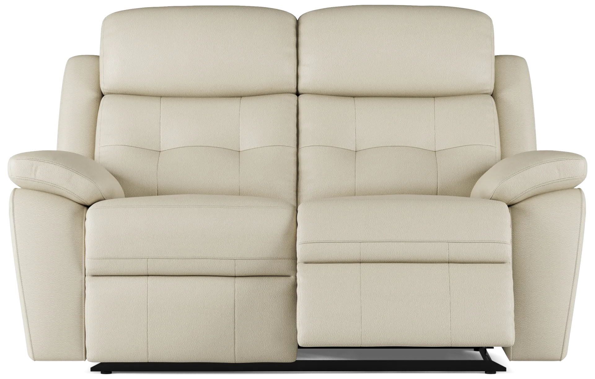 beige reclining loveseat